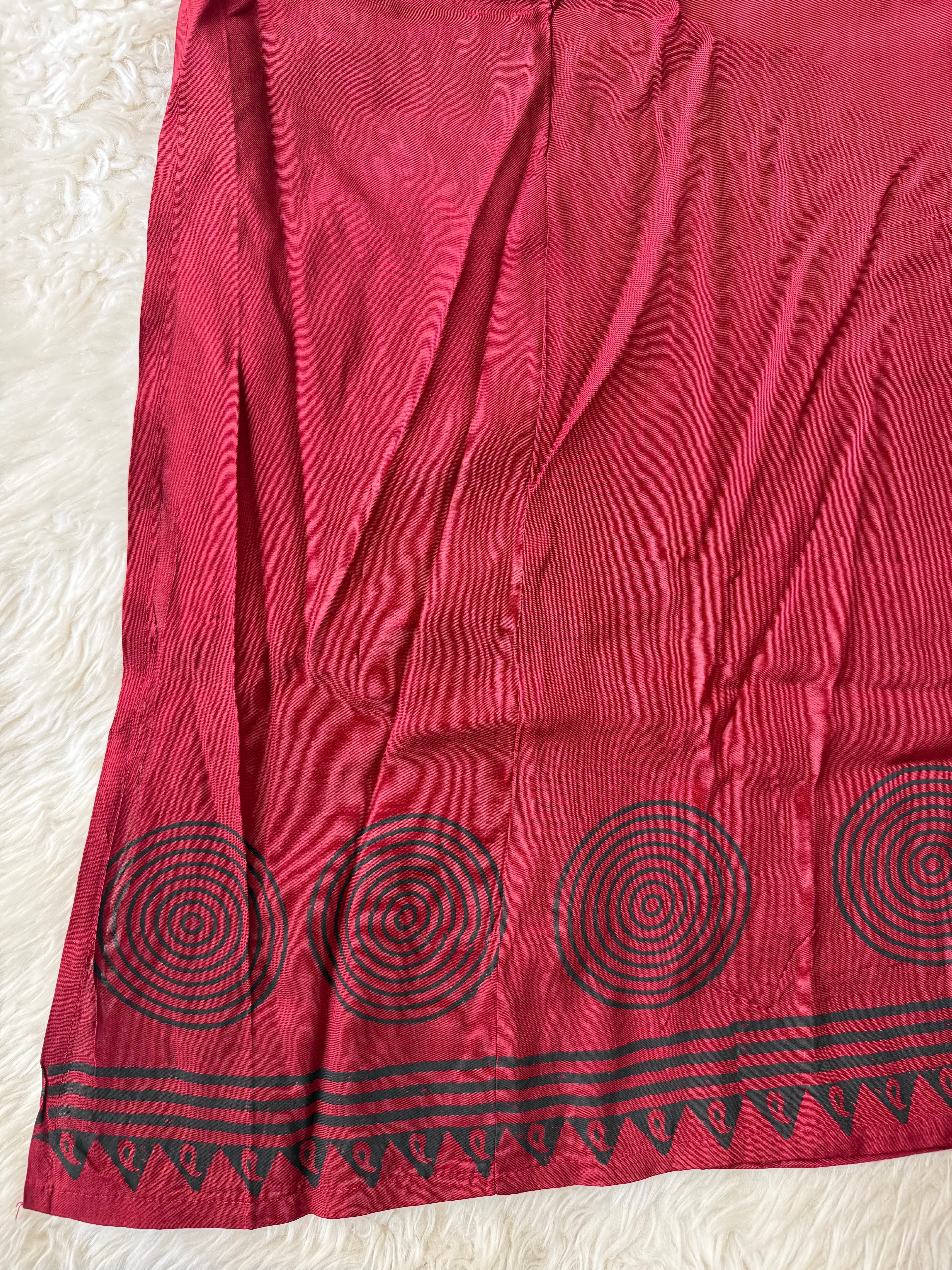 Crepe Silk Kurti Pant Set