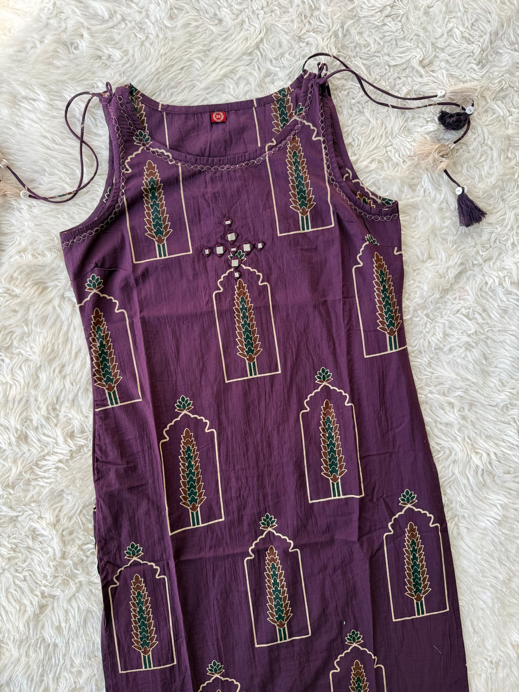 Pure Cotton Sleeveless Co-ord Set