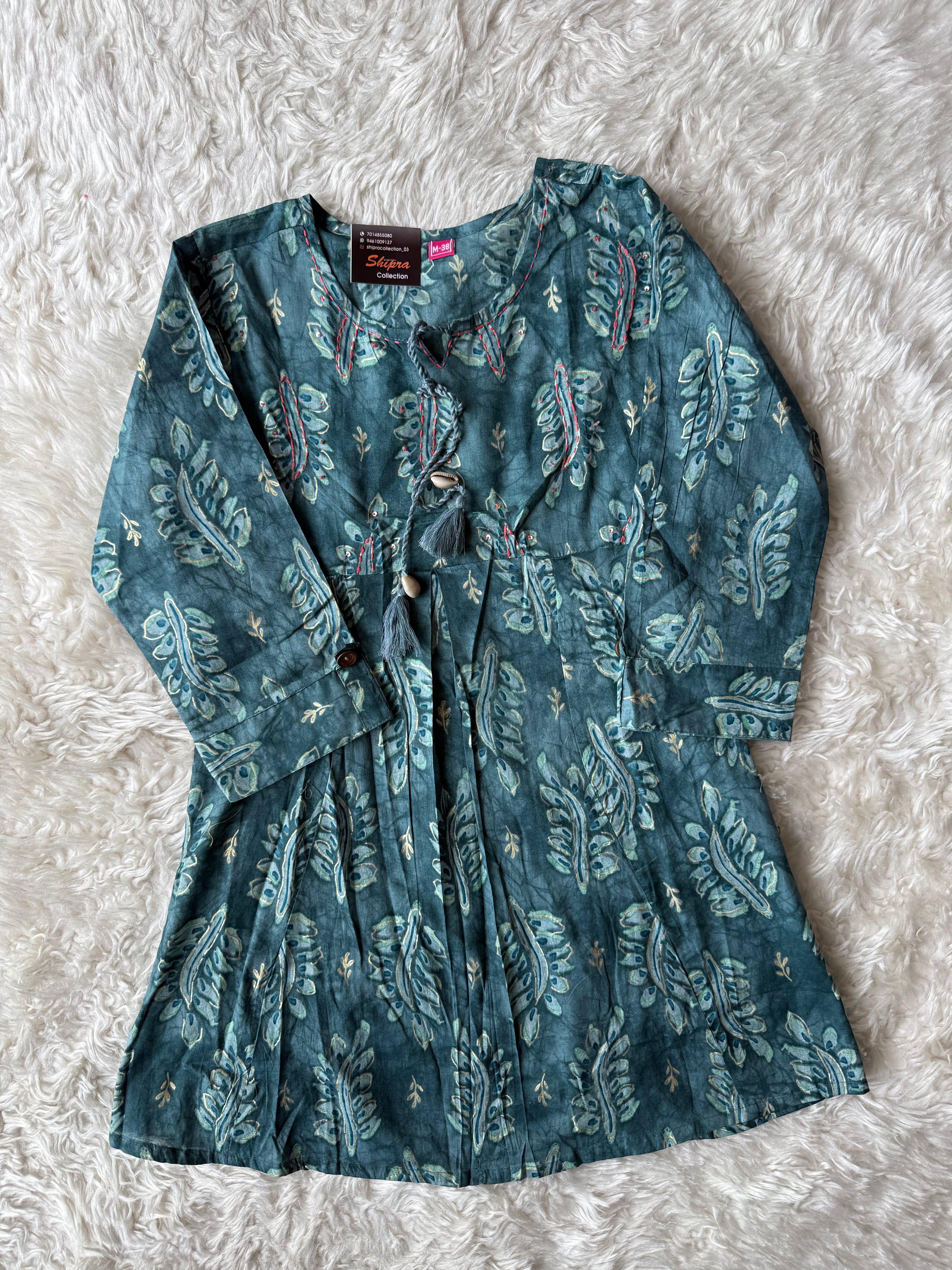 Breathable Cotton Patch Work Co-ord Set