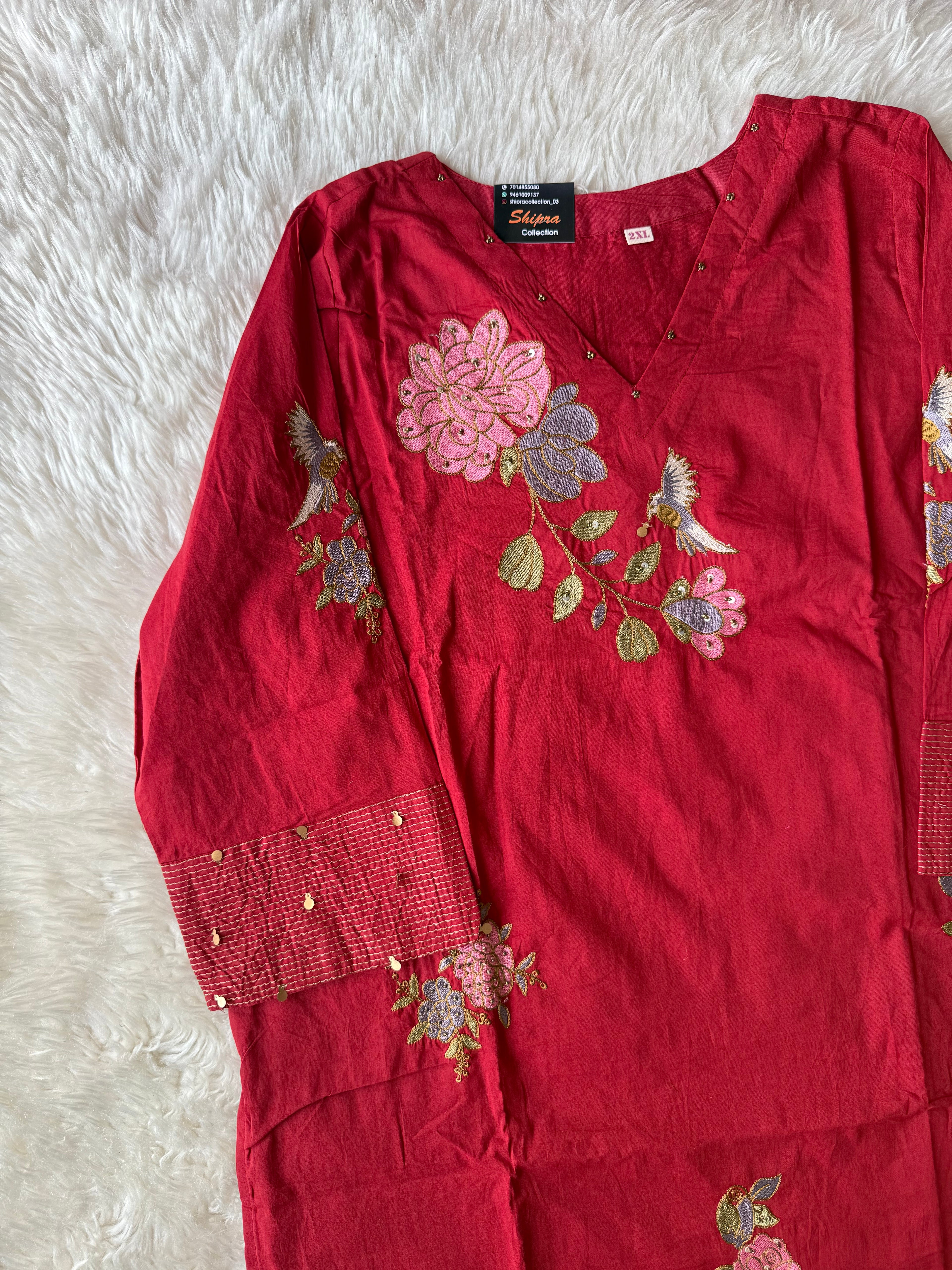 Premium Mul Cotton Thread Work Collection