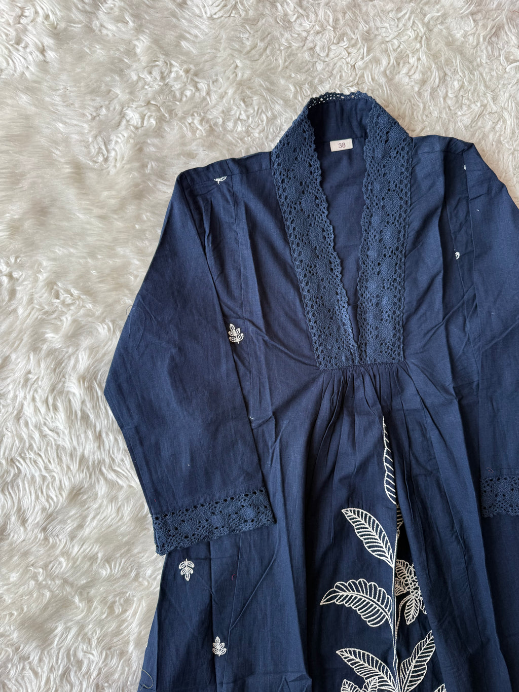 Khadi Cotton Kurti Pant Set