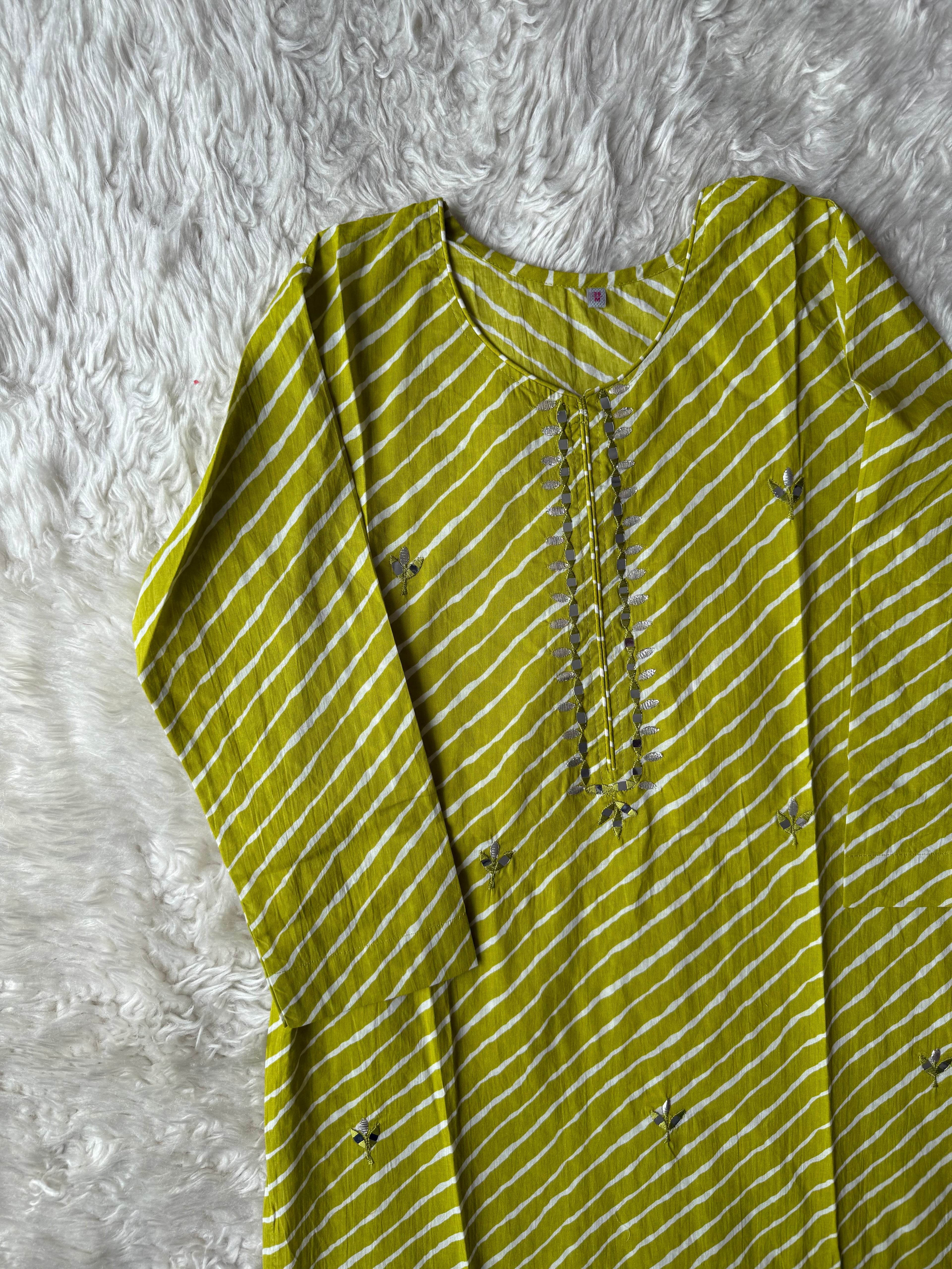Premium Cotton Lehariya Set