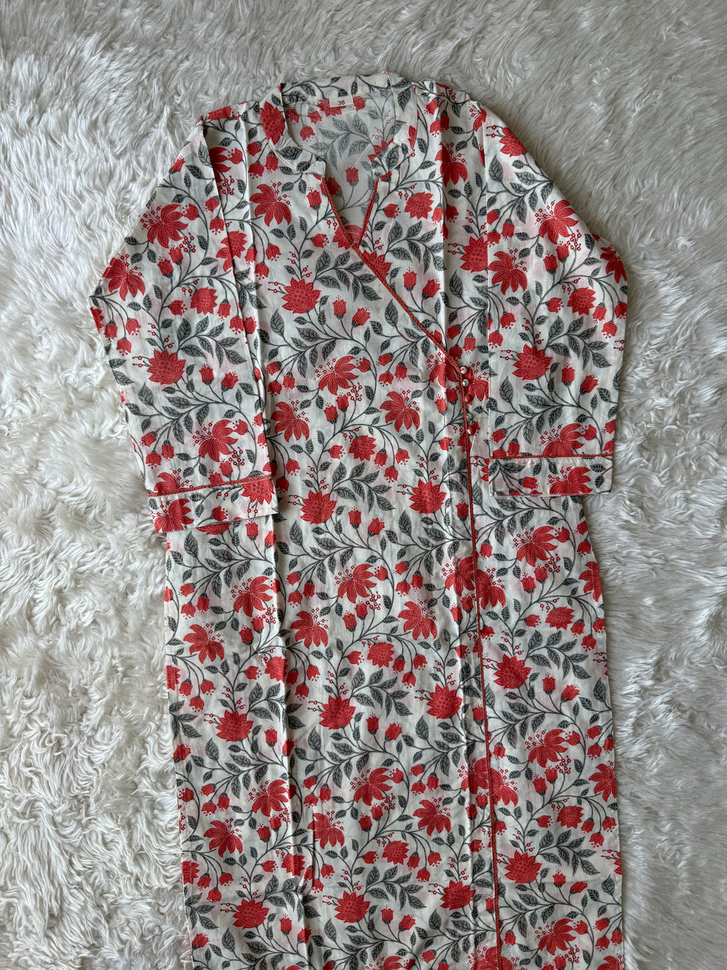 Pure Cotton Kurti Afghani Pant Dupatta Set