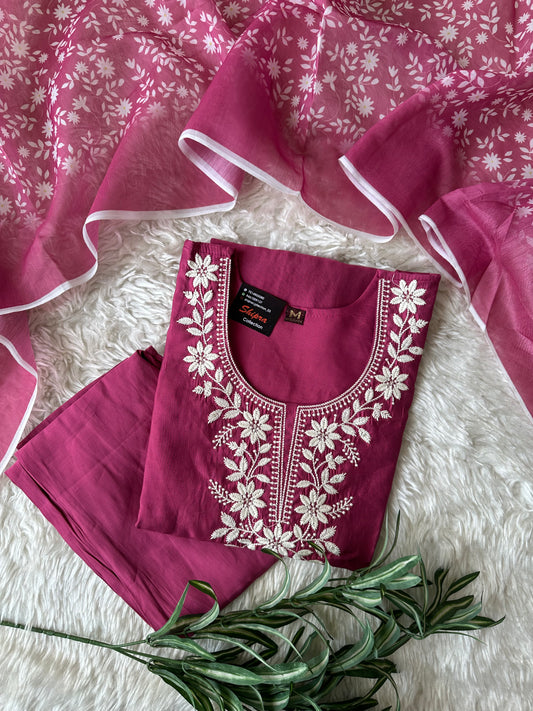 Stock Clearance 🚨 Roman Silk Kurti Pant Dupatta Set