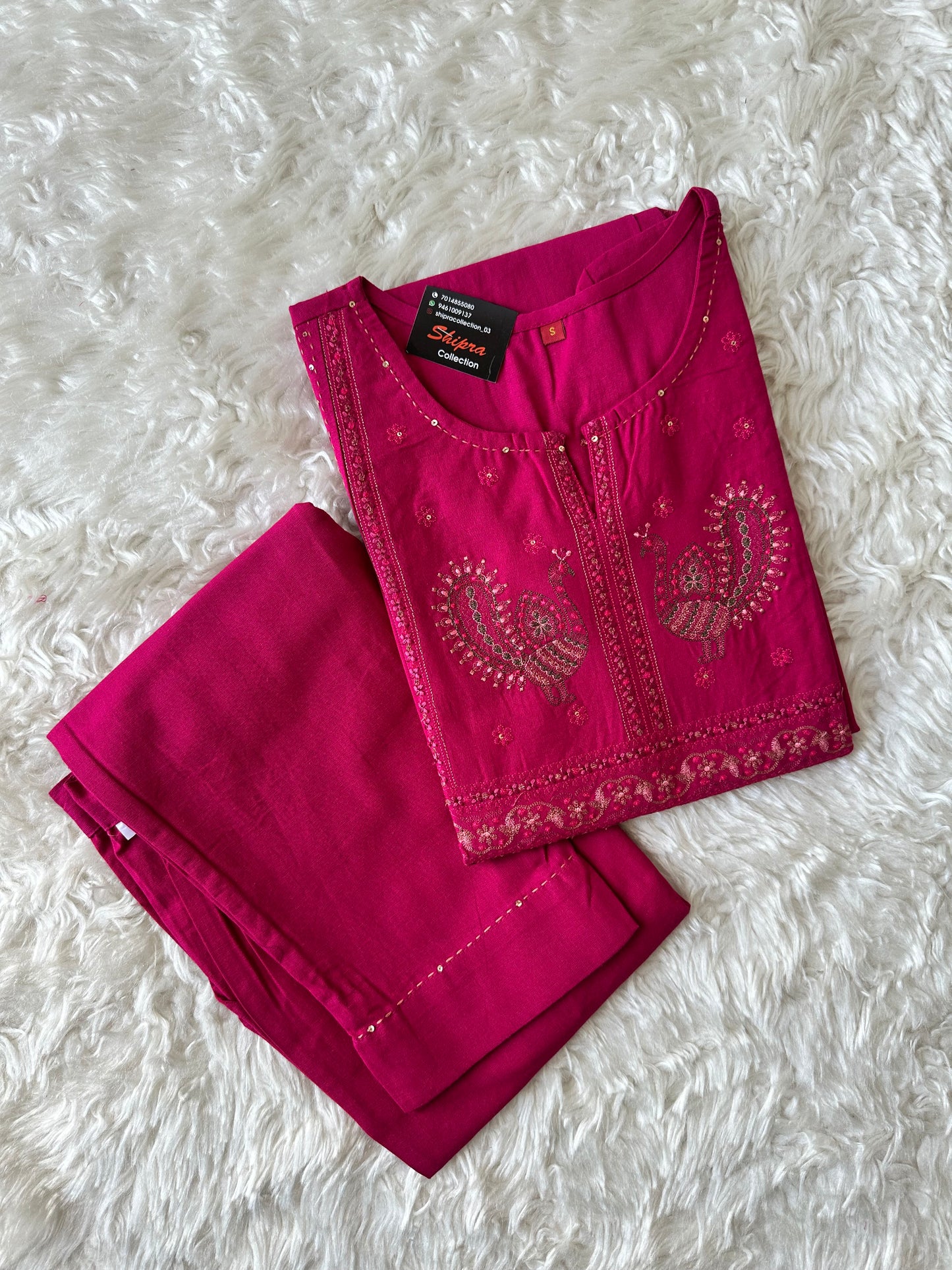 Heavy Quality Flex Cotton Kurti Pant Set