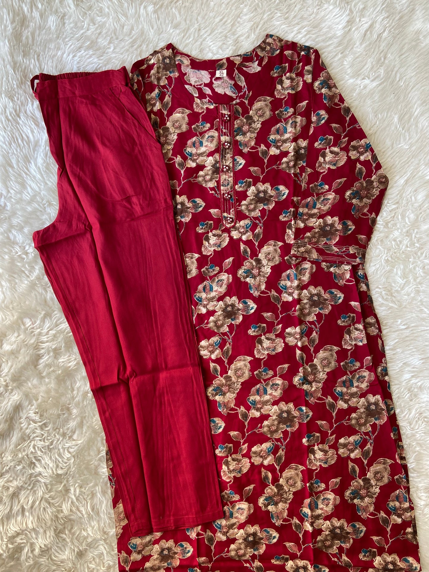 Soft Rayon Kurti Pant Set