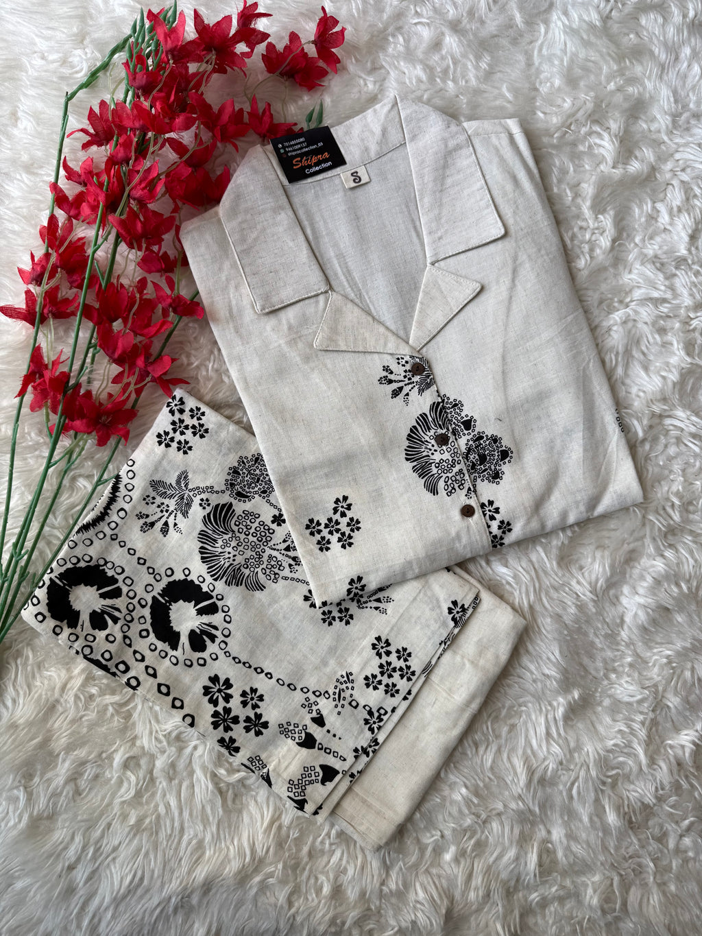 Soft Khadi Cotton Co-ord Set