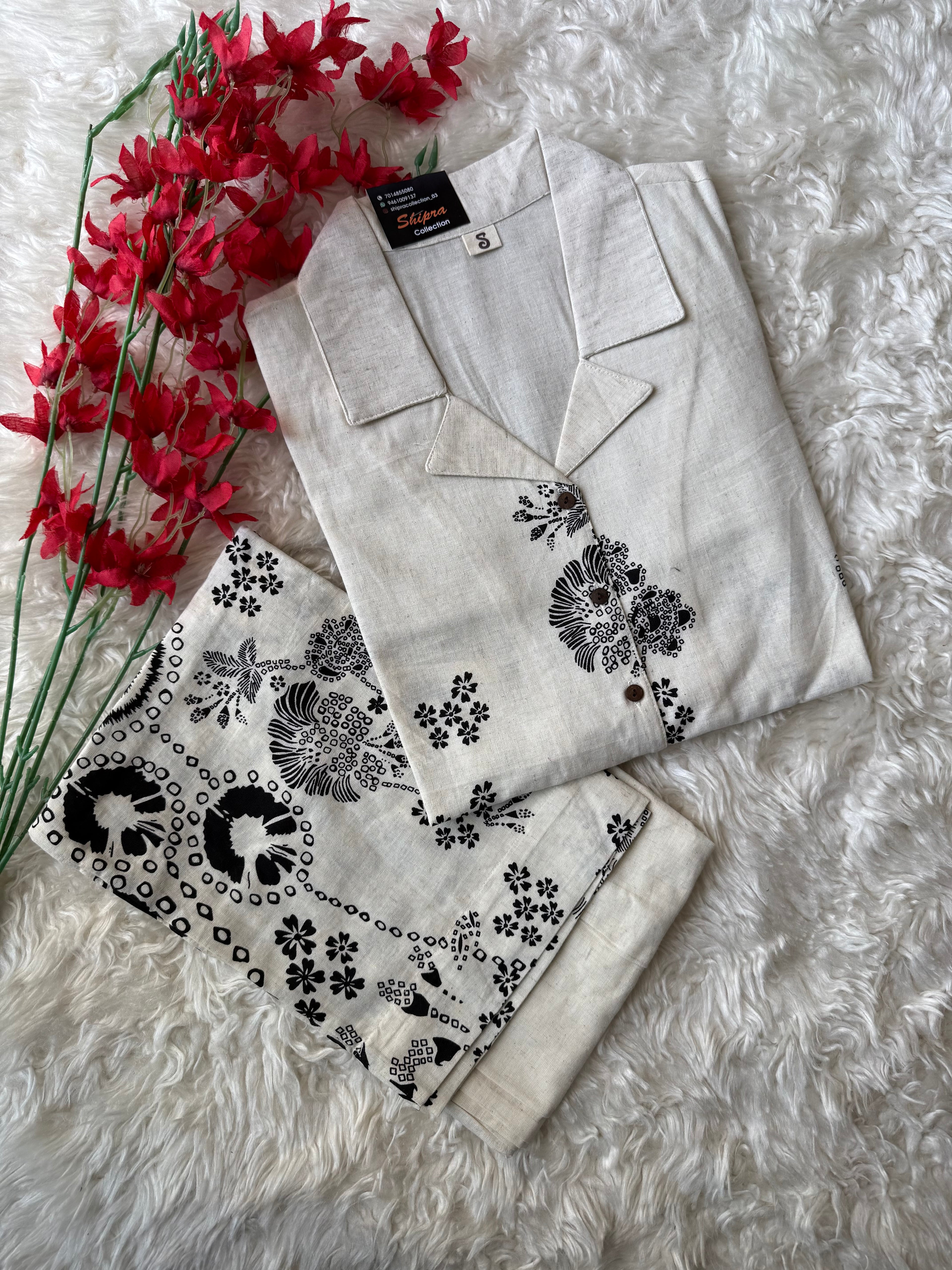Soft Khadi Cotton Co-ord Set