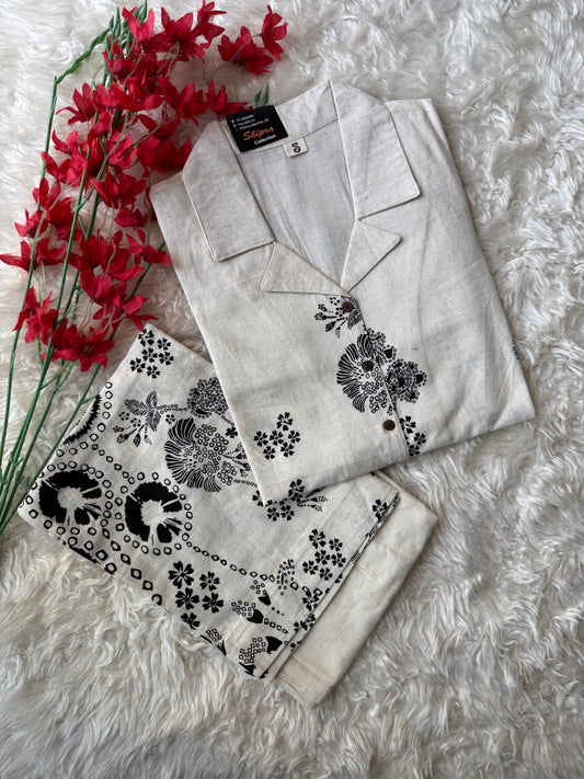 Soft Khadi Cotton Co-ord Set