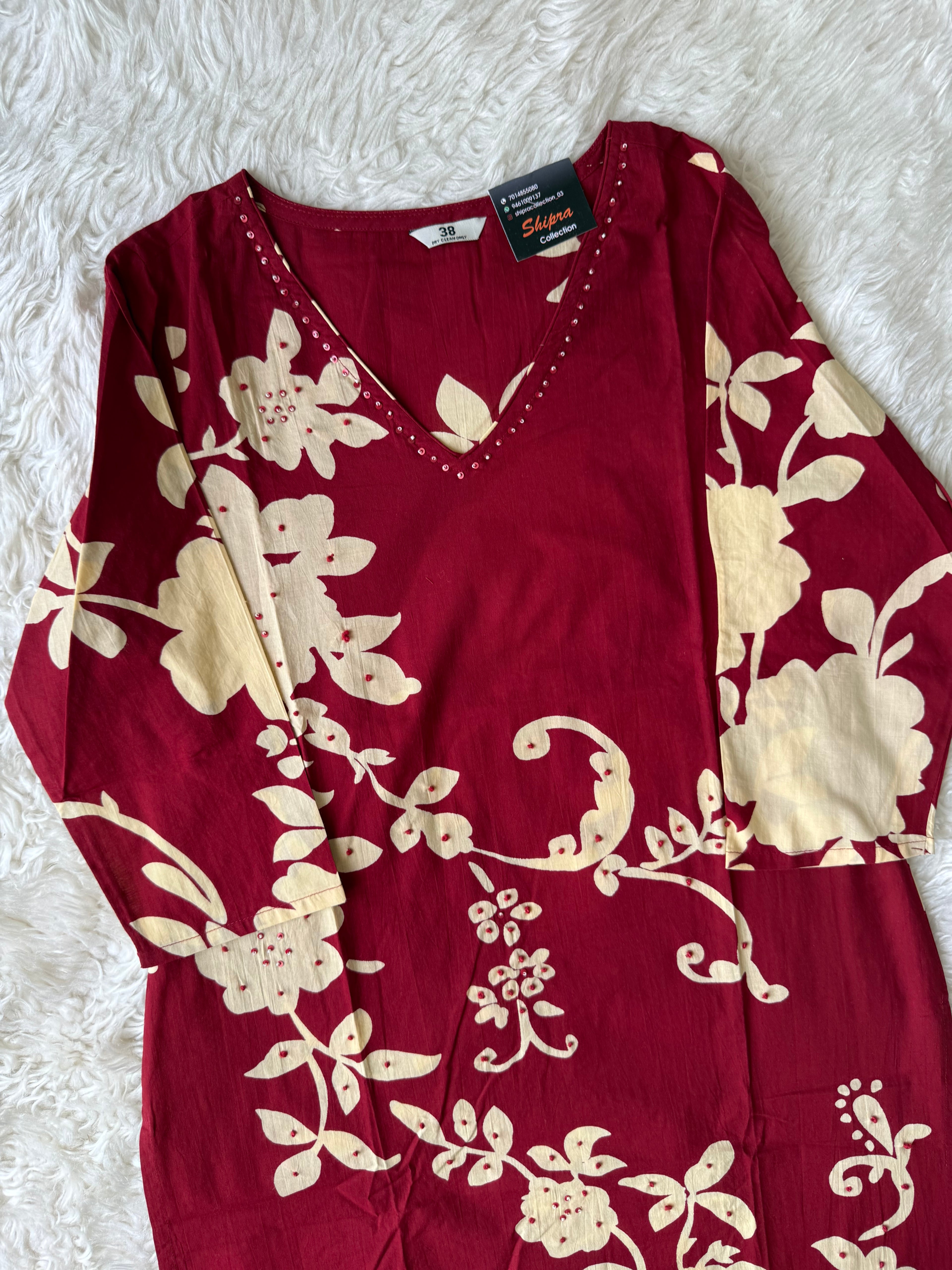 Premium Cotton Kurti Pant Dupatta Set