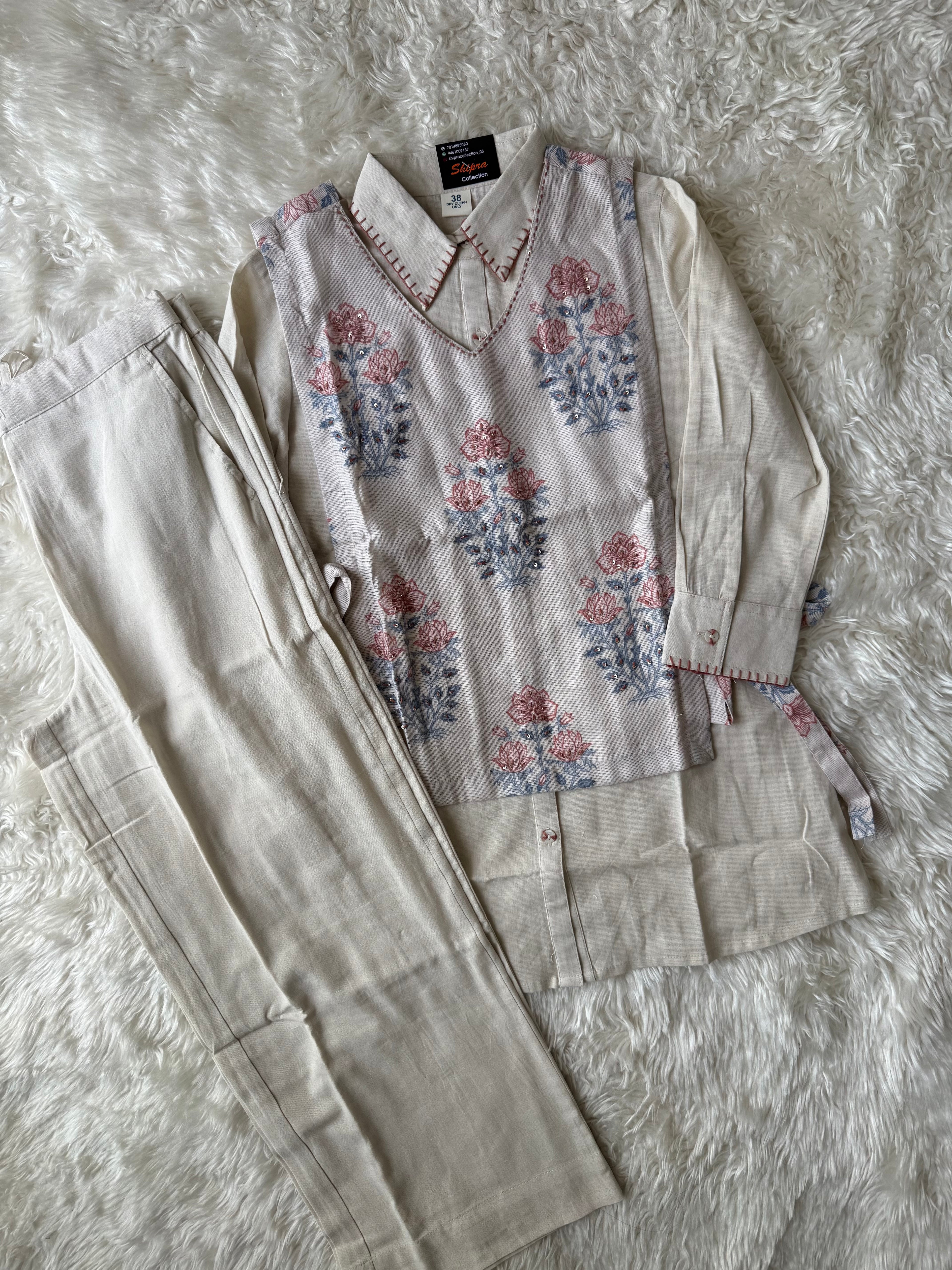 Jute Linen Co-ord Set