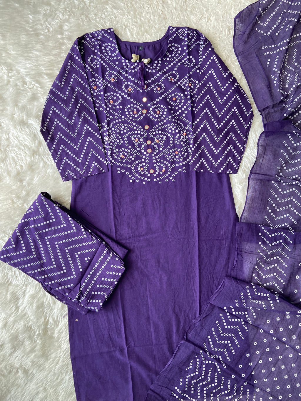 Budget Friendly Kurti Pant Dupatta Set