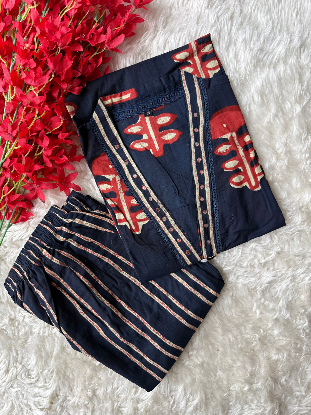 Cotton FLARE Kurti Pant Set