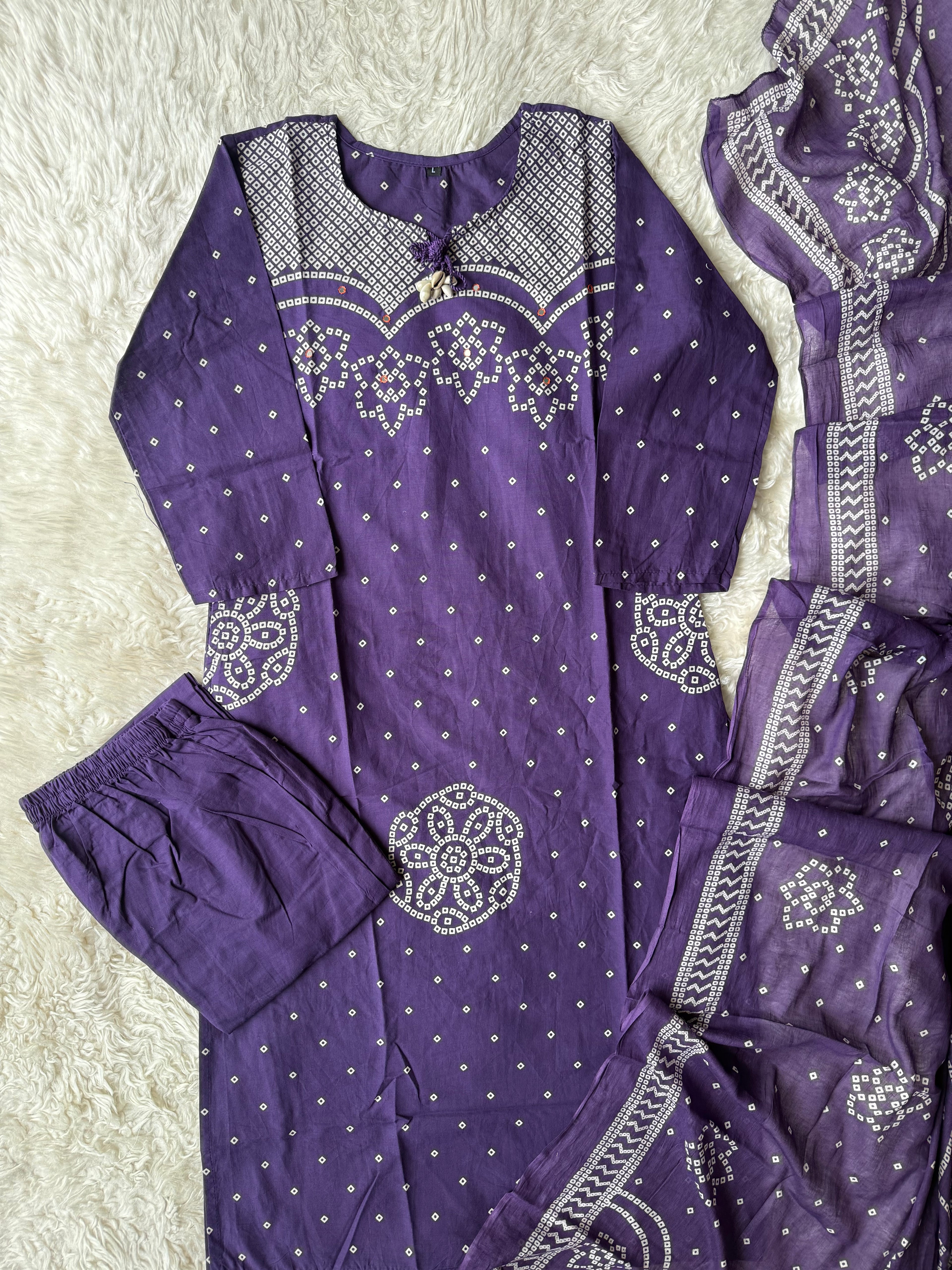 Budget Friendly Kurti Pant Dupatta Set