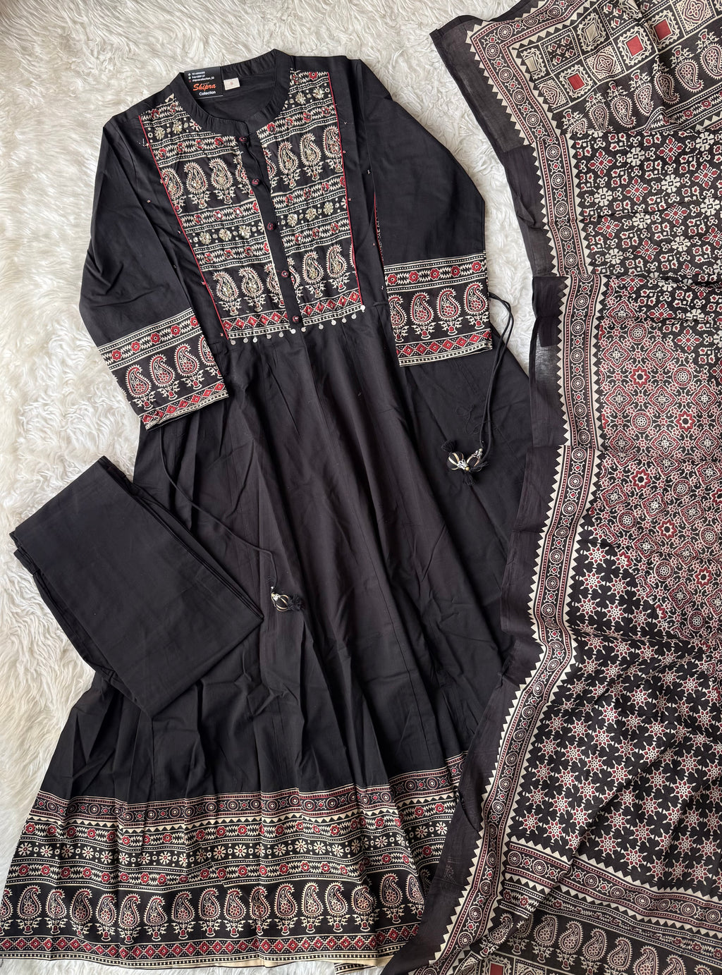 Premium Cotton Kurti Pant Dupatta Set