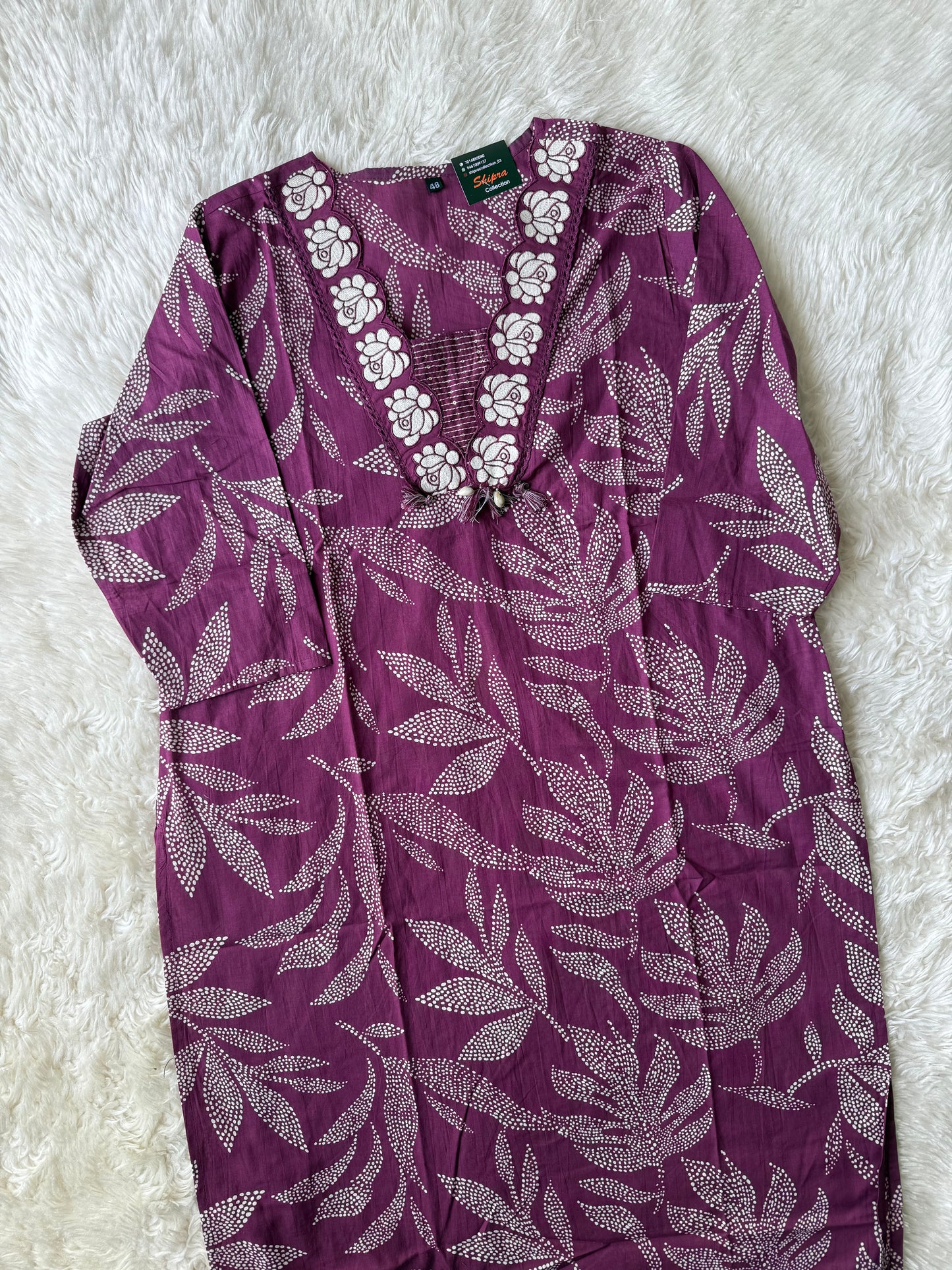 Pure Cotton Kurti Pant Dupatta Set