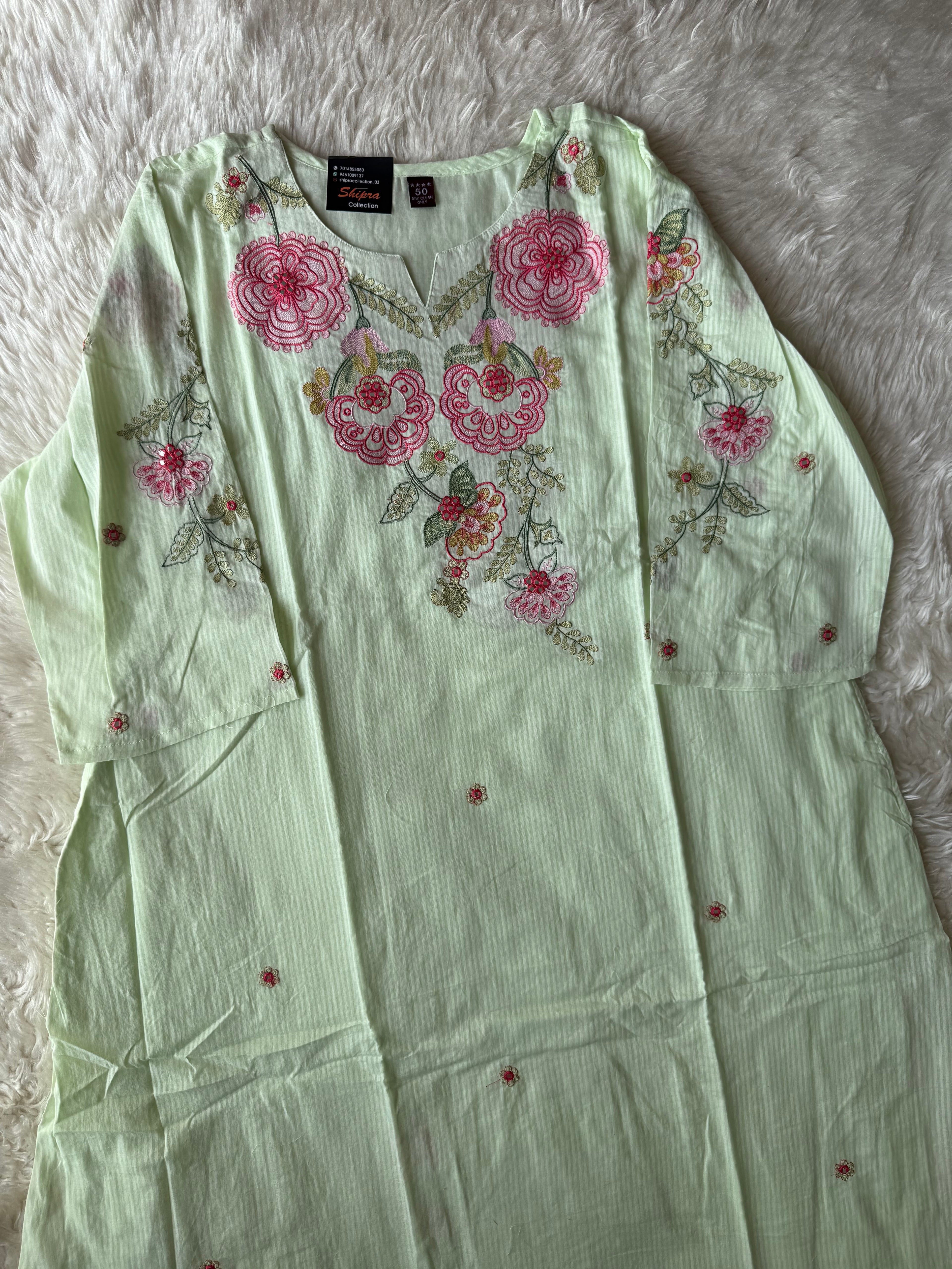 Premium Mul Cotton Thread Work Collection