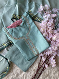 Pure Muslin Silk Kurti Pant Dupatta Set