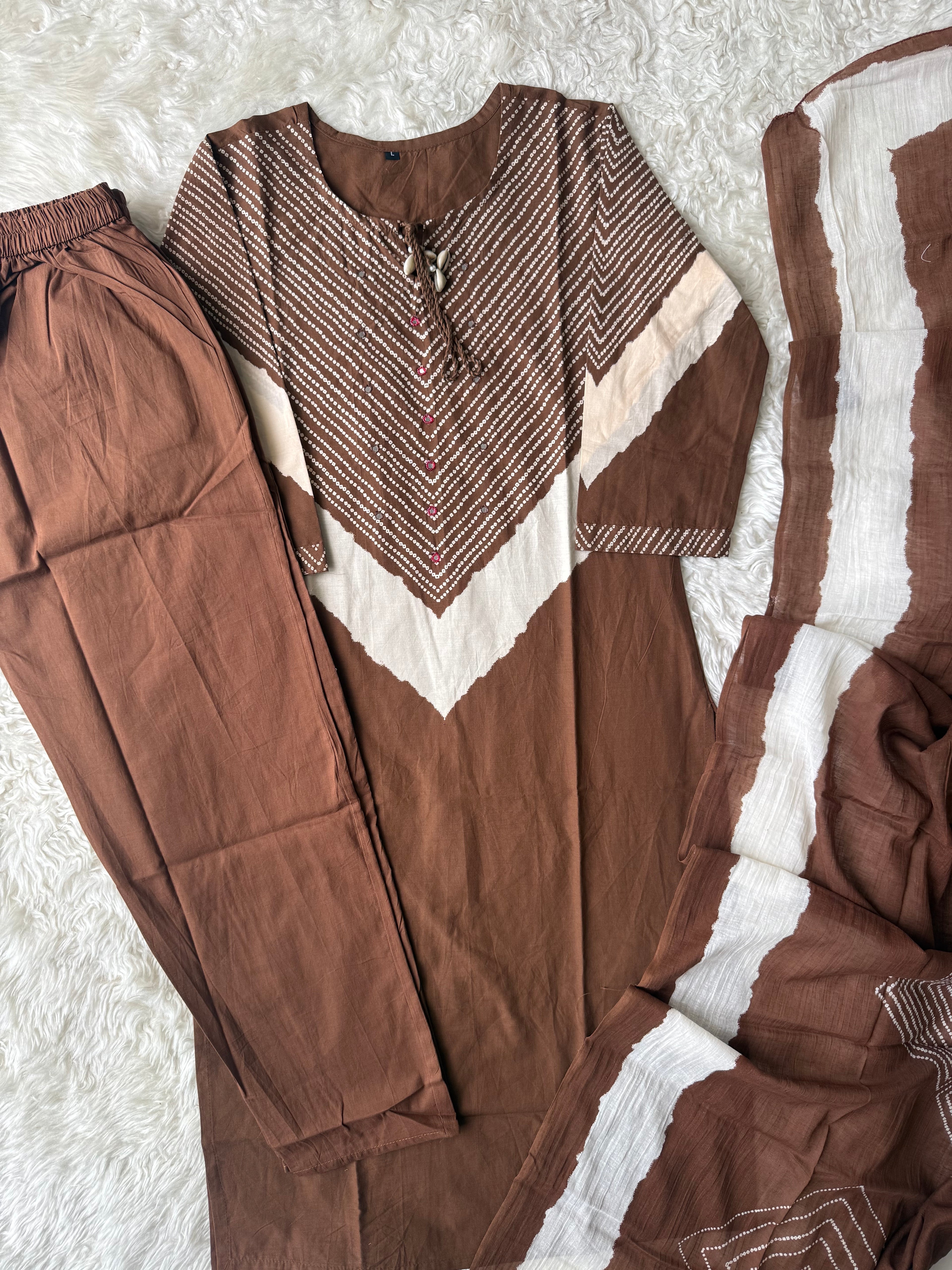 Budget Friendly Kurti Pant Dupatta Set