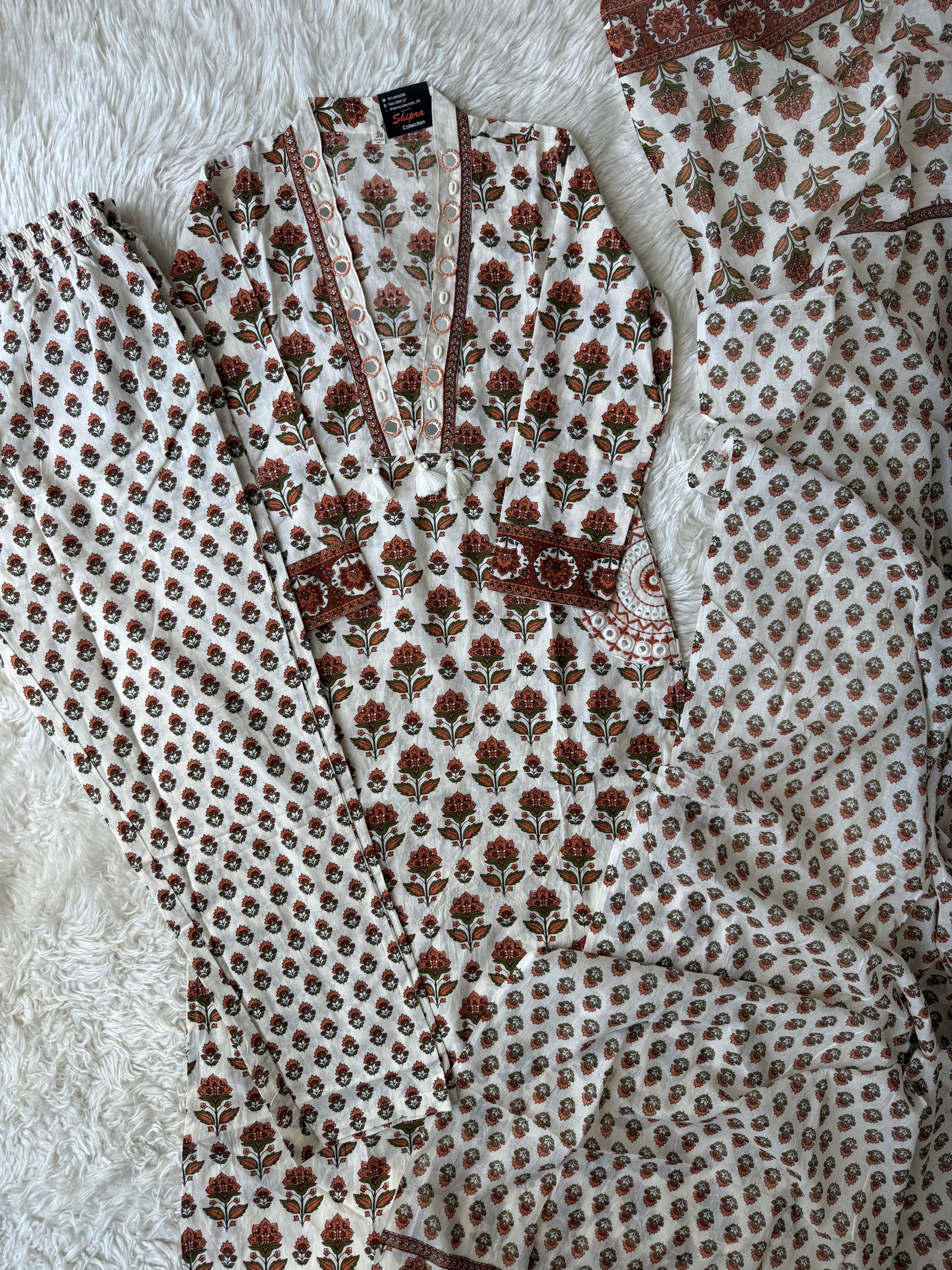 Premium Cotton Pocket Details Set