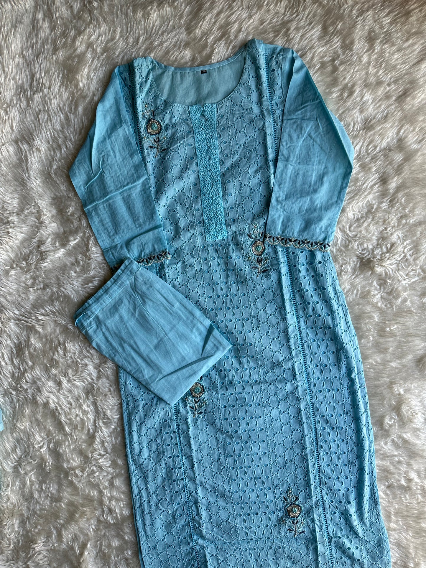 Premium Cotton Kurti Pant Dupatta Set