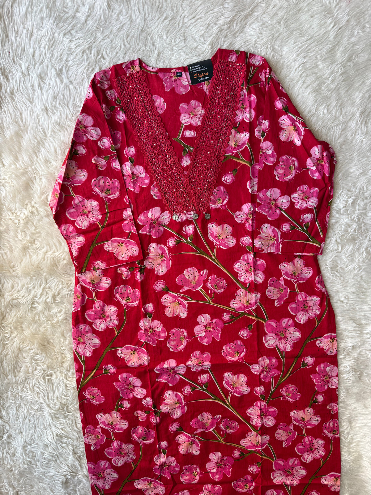 Pure Cotton Kurti Pant Dupatta Set