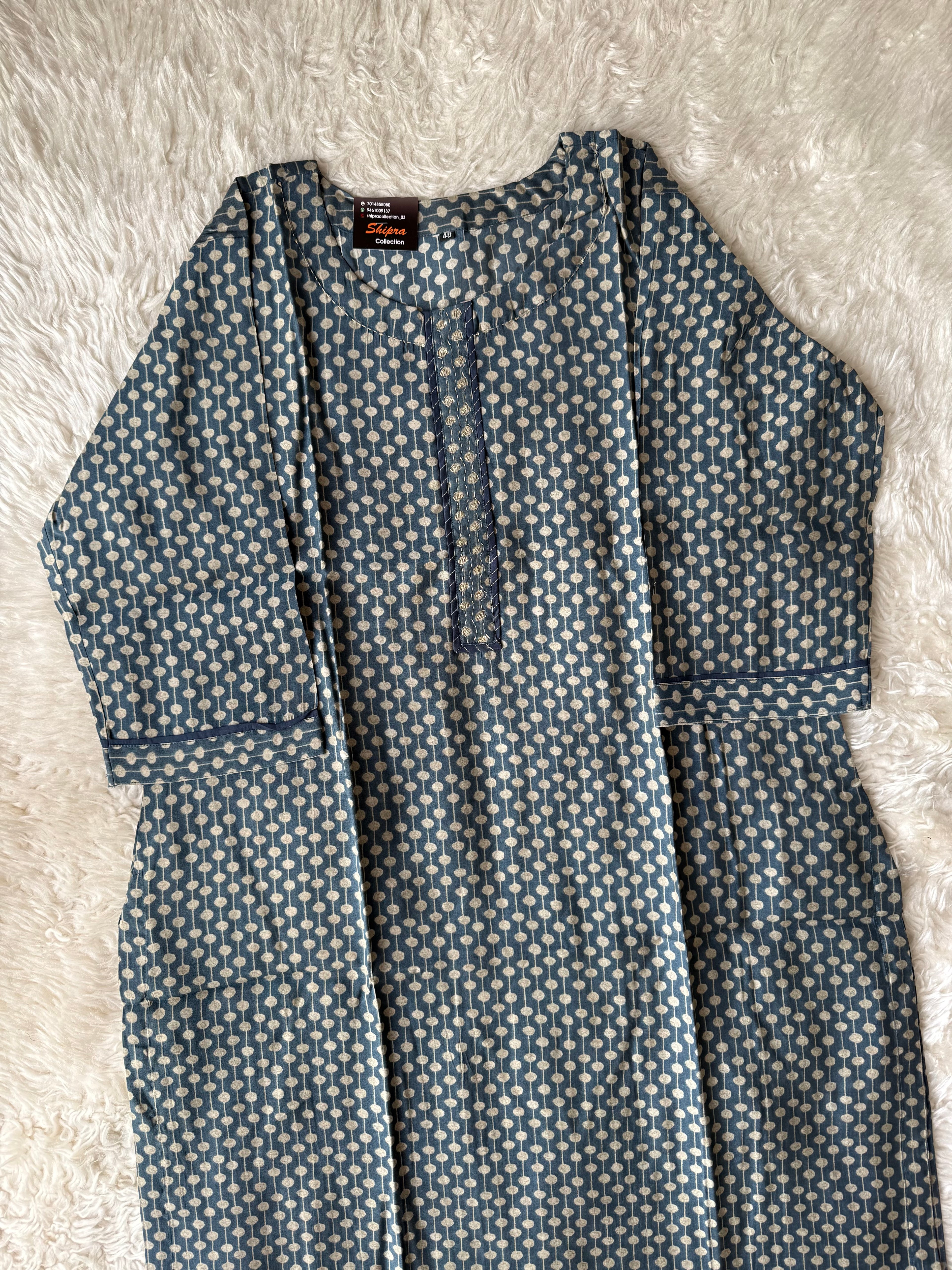 Pure Muslin Silk kurti