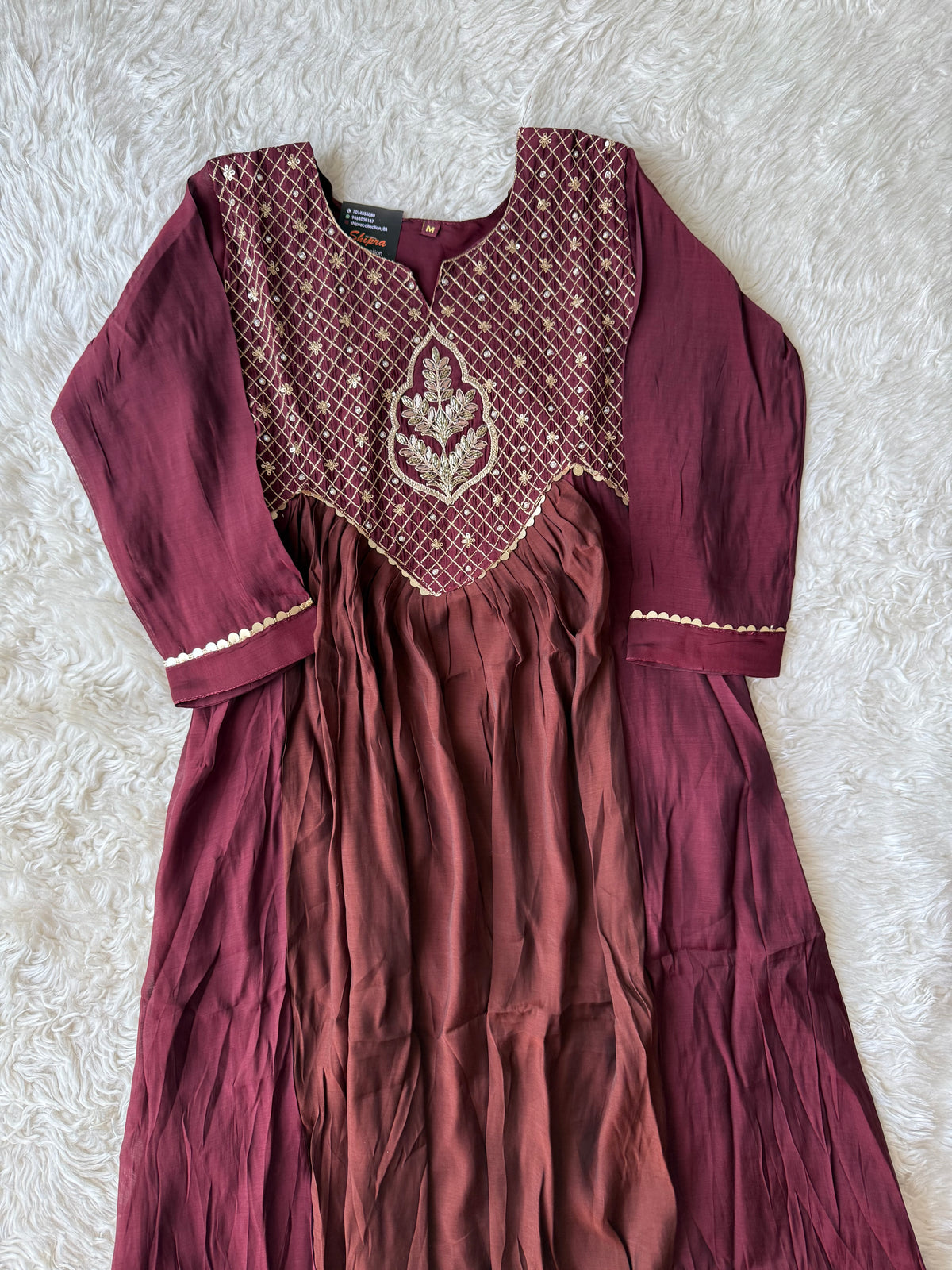 Pure Muslin Silk Kurti Pant Dupatta Set