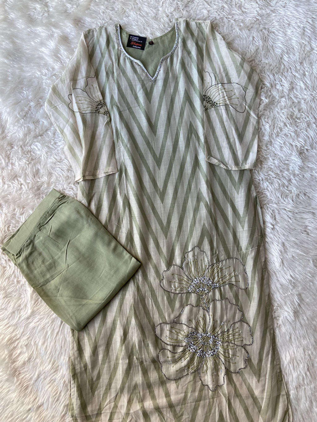 Pure Silk Kurti Pant Dupatta Set