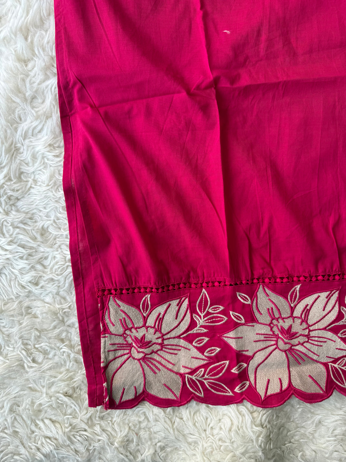 Pure Cotton Kurti Pant Dupatta Set