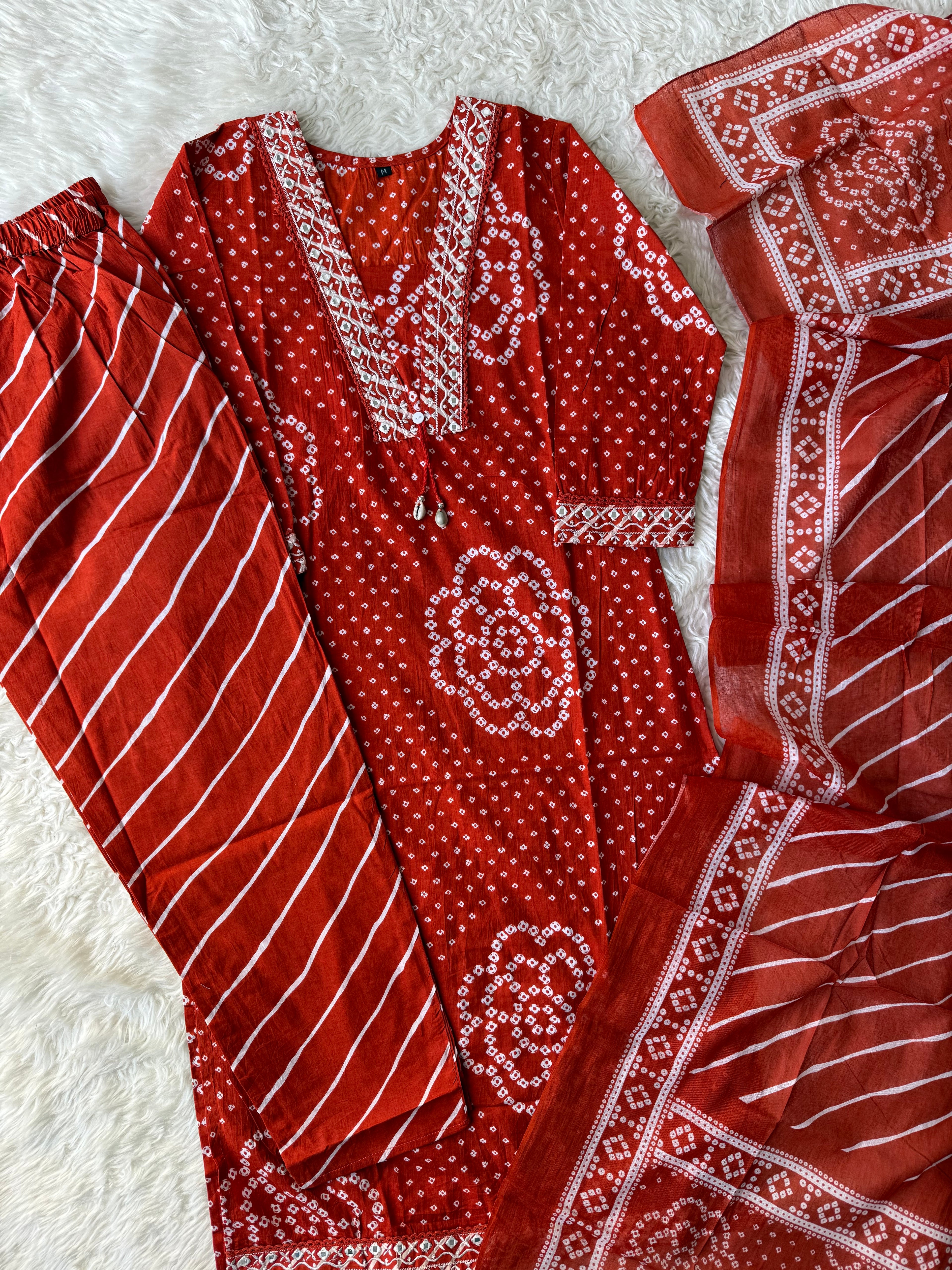 Budget Friendly Kurti Pant Dupatta Set