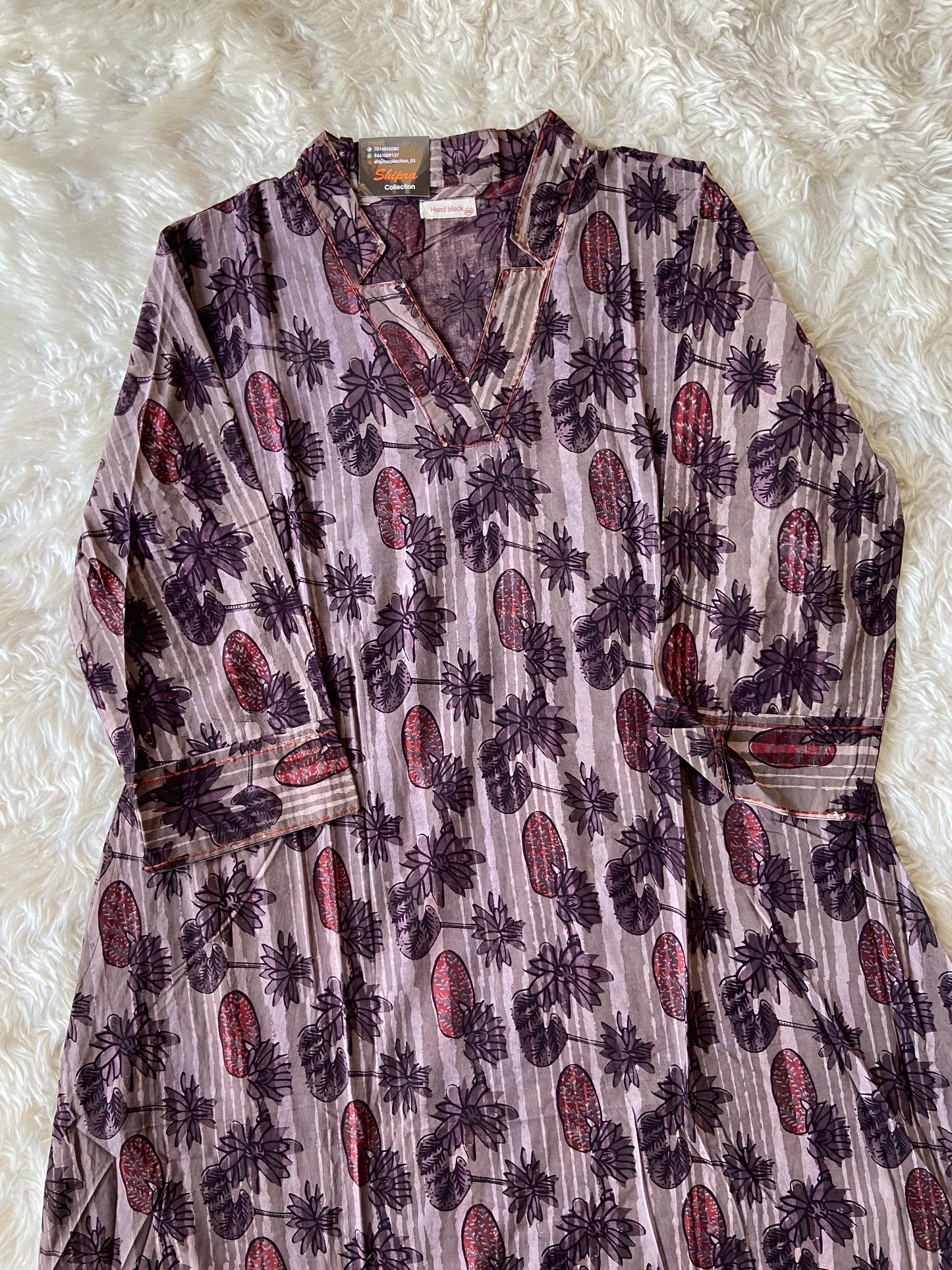 Premium Cotton Handblock Kurti