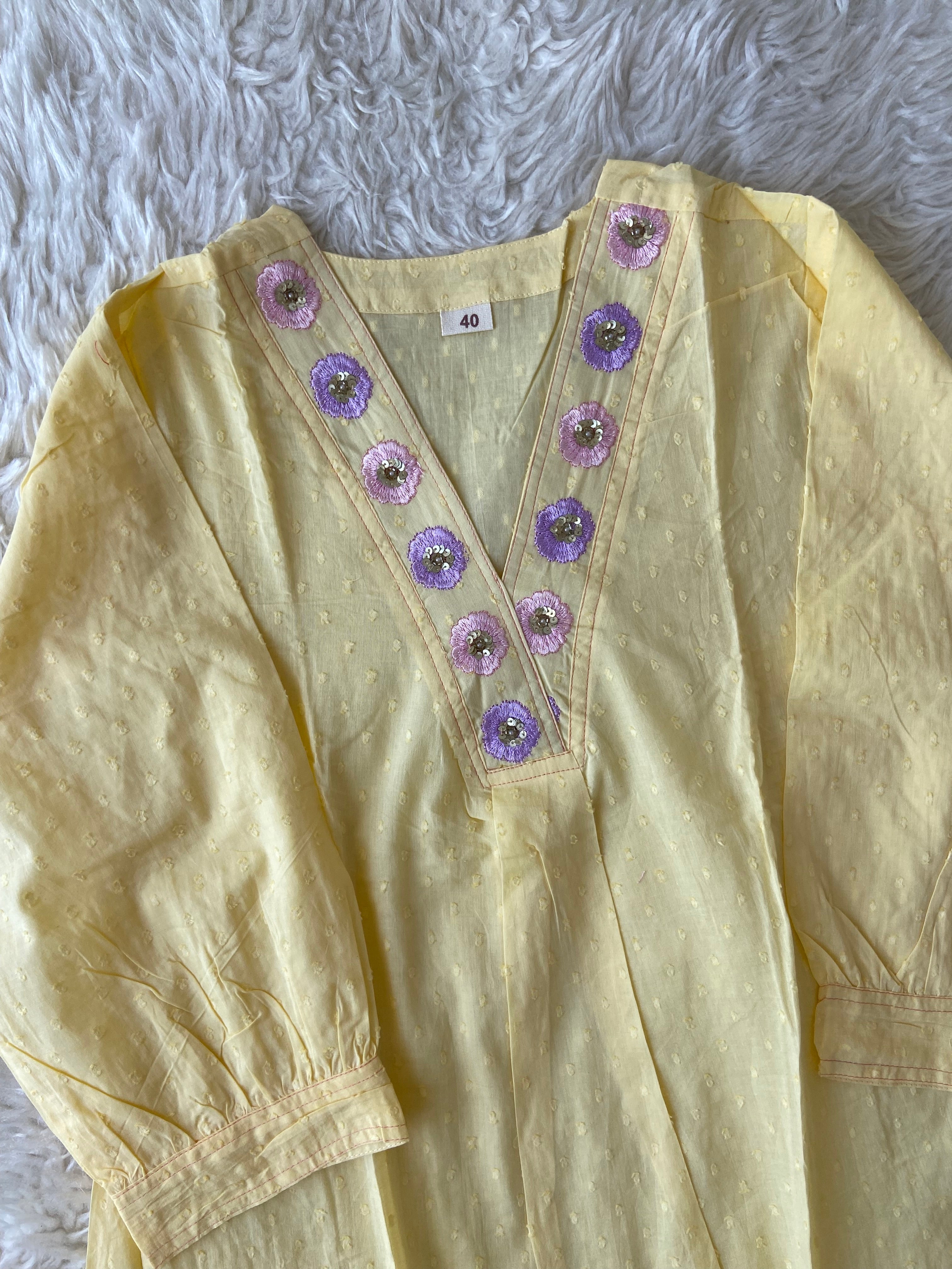 Mul Cotton Kurti Pant Dupatta Set