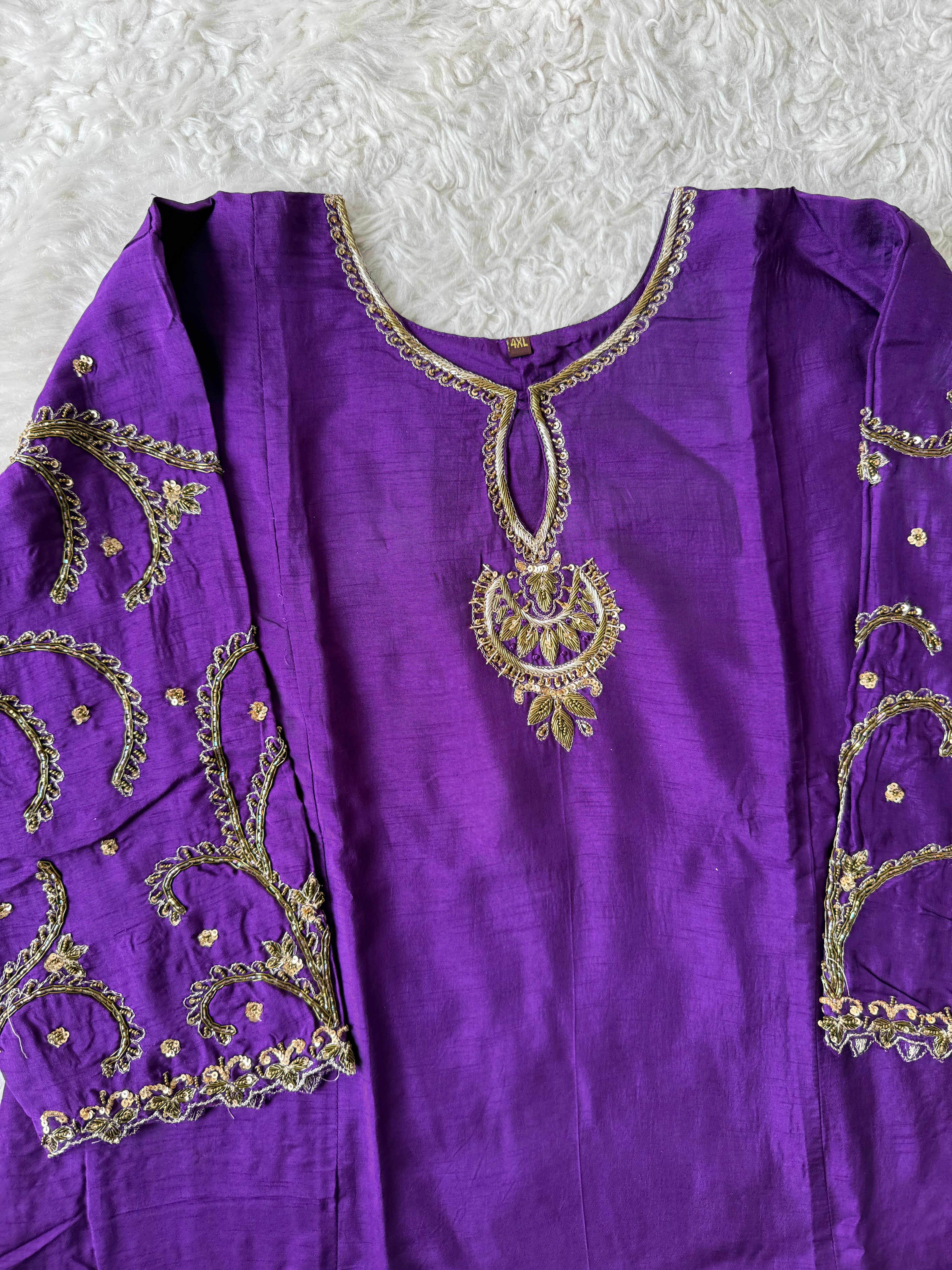 “Plus Size” Dola Silk Kurti Pant Dupatta Set