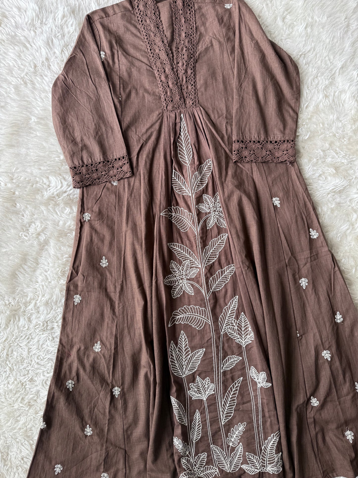 Khadi Cotton Kurti Pant Set