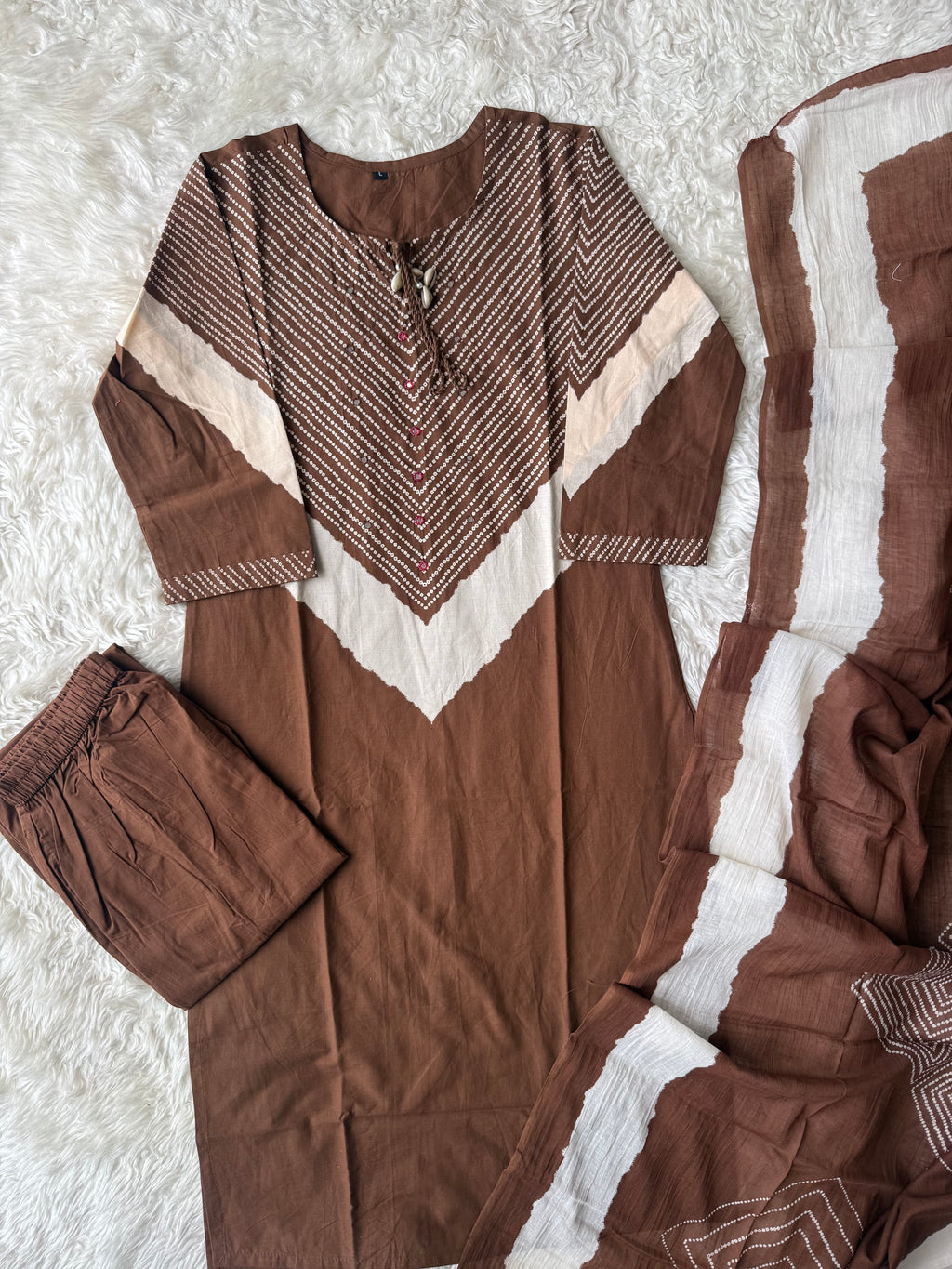 Budget Friendly Kurti Pant Dupatta Set