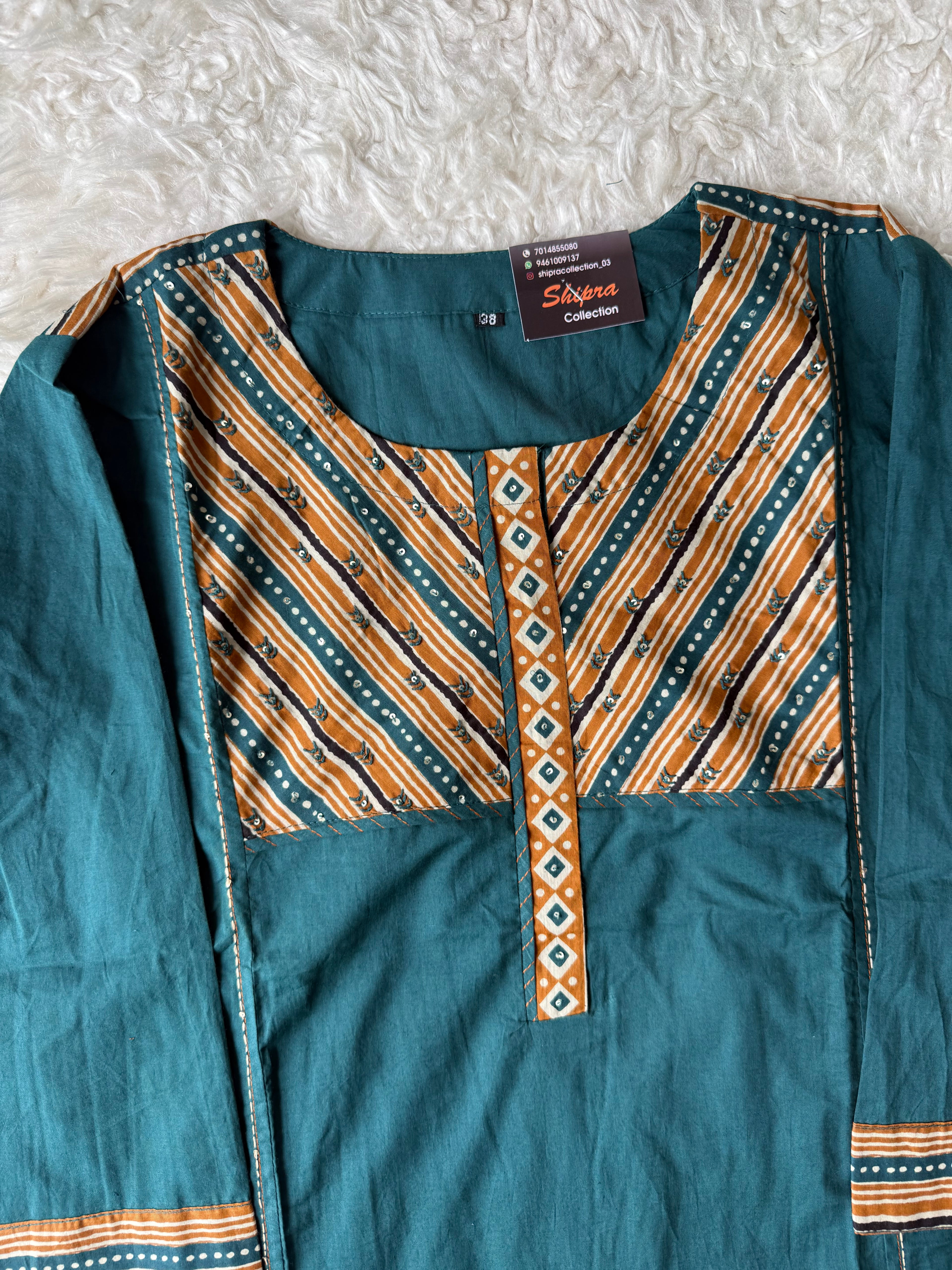Premium Cotton Kurti Pant Dupatta Set