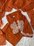 Premium Cotton Kurti Pant Dupatta Set