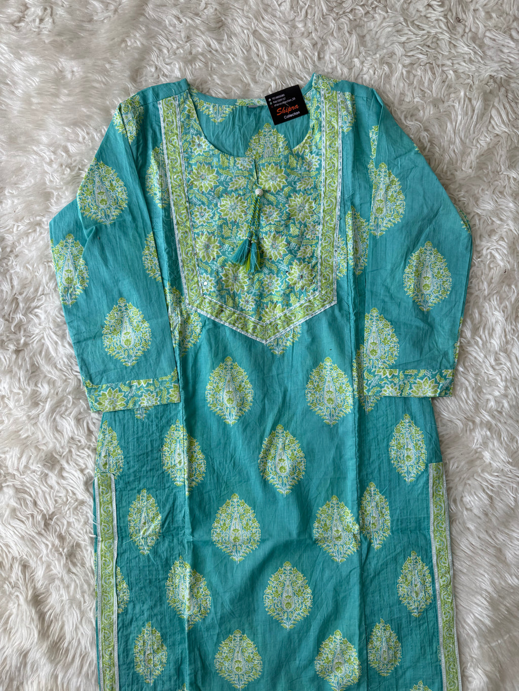 Premium Cotton Kurti Pant Dupatta Set