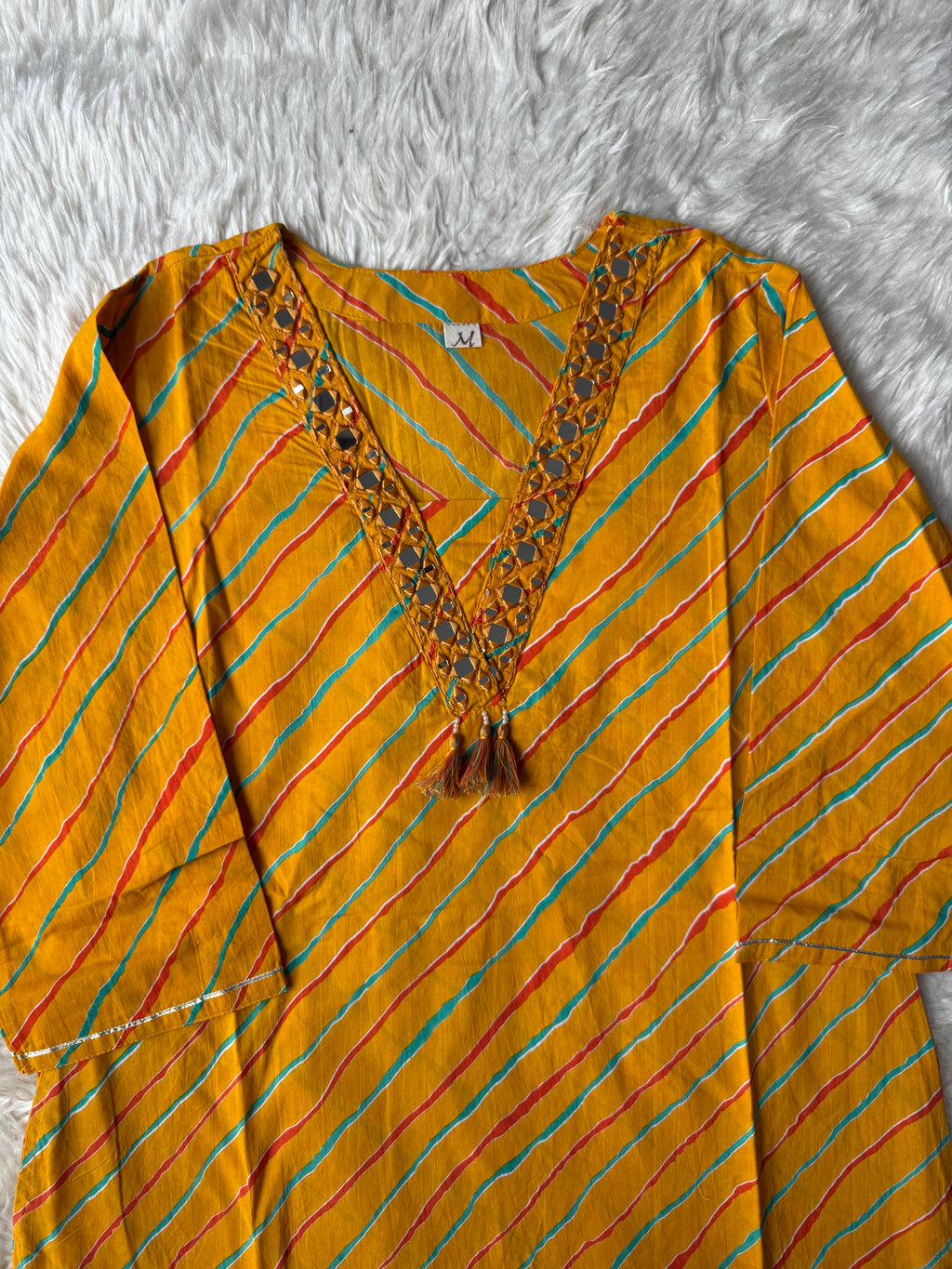 Premium Cotton Lehariya Set