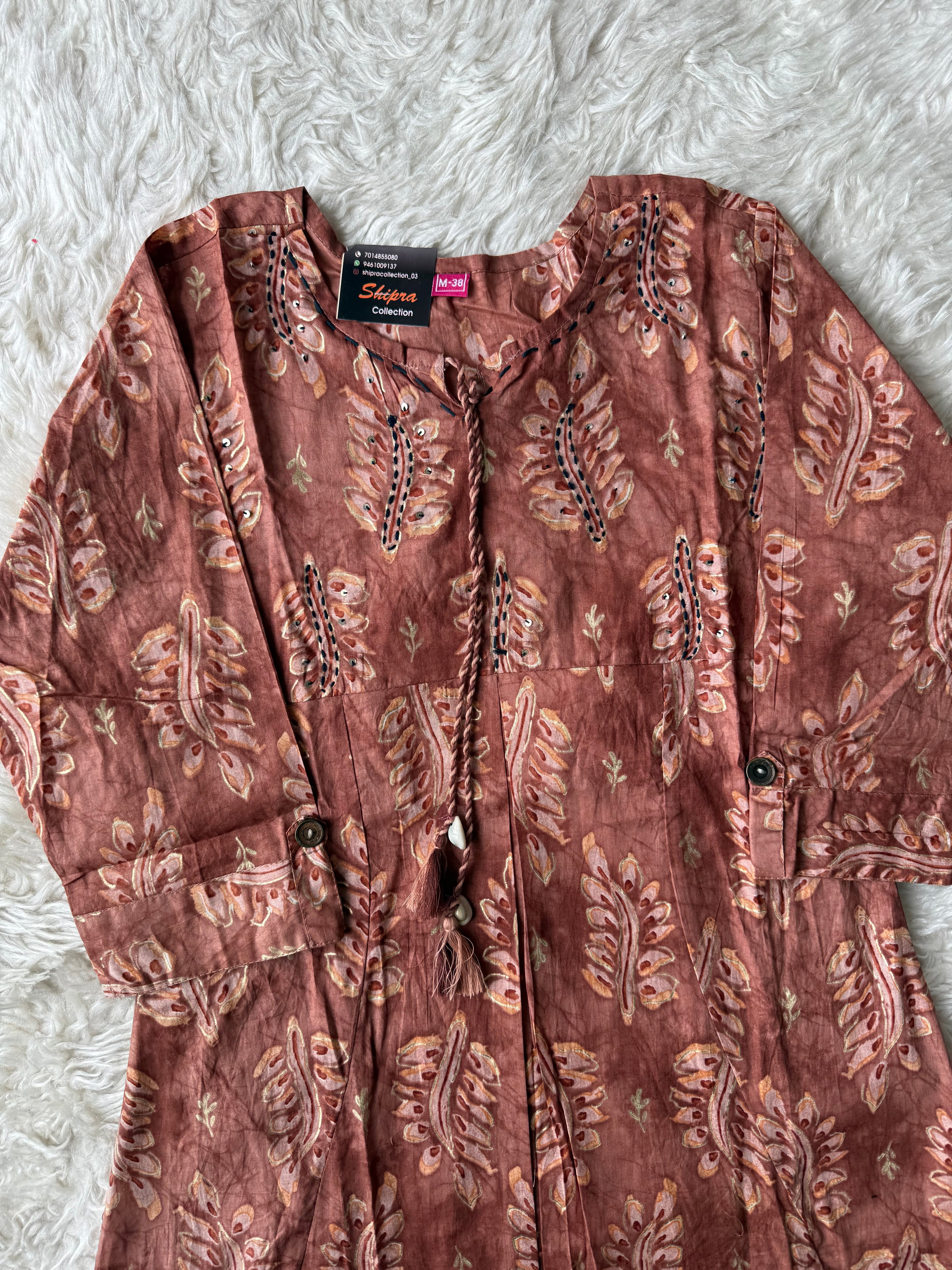 Breathable Cotton Patch Work Co-ord Set