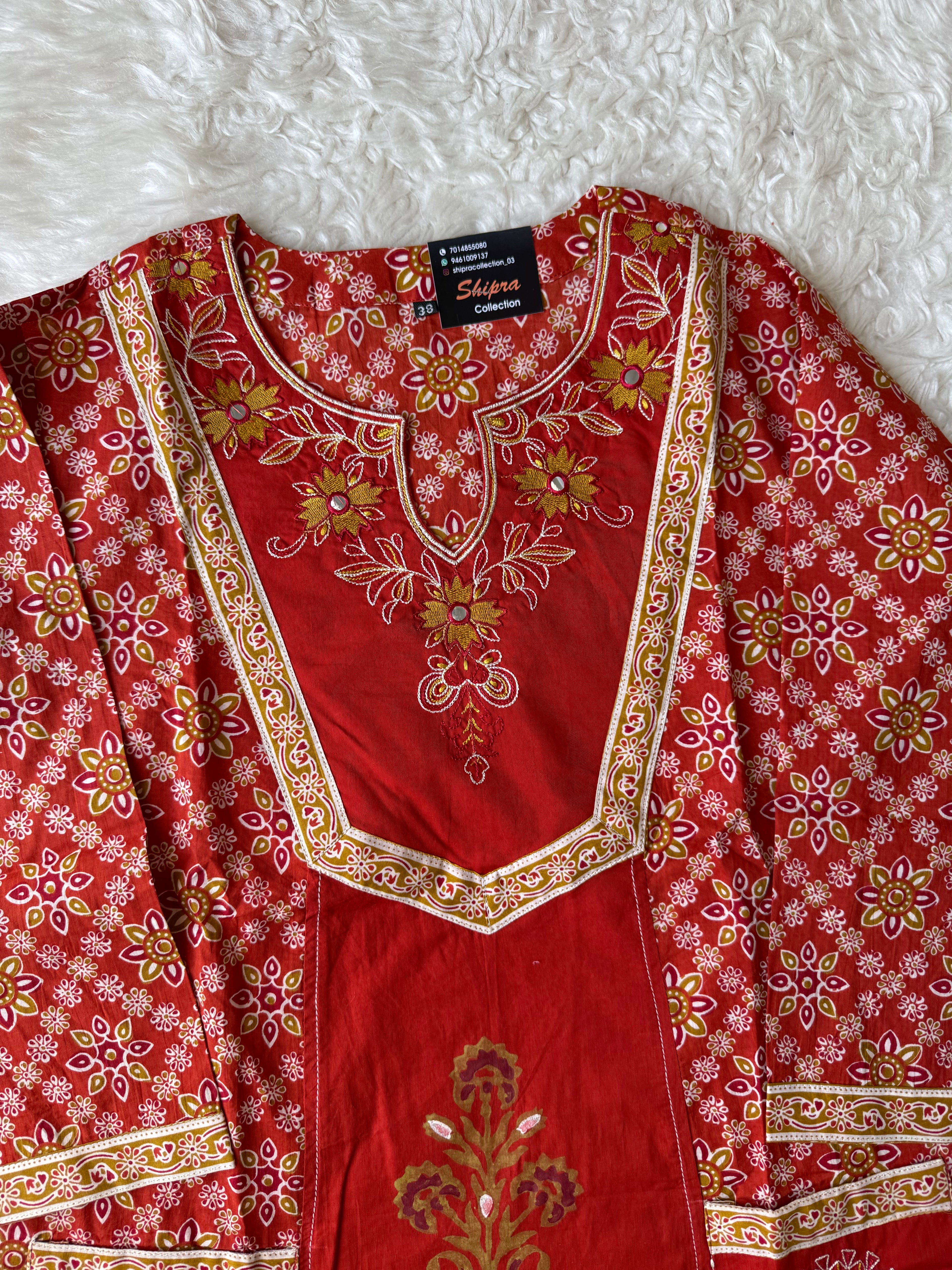 Premium Cotton Kurti Pant Dupatta Set