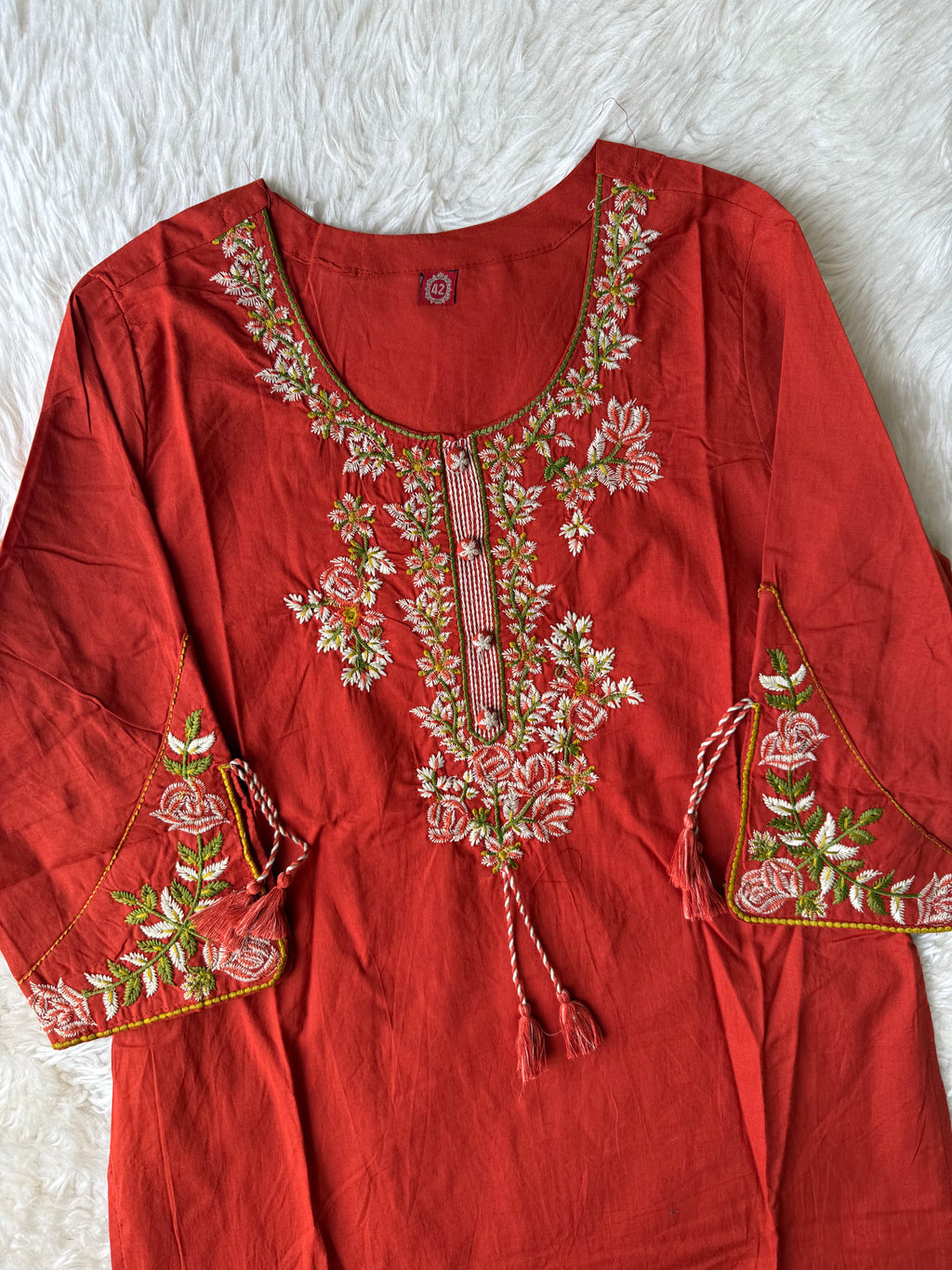 Pure Cotton Kurti Pant Dupatta Set