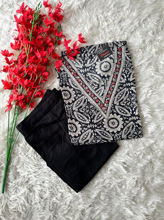 Rayon Kurti Pant Set