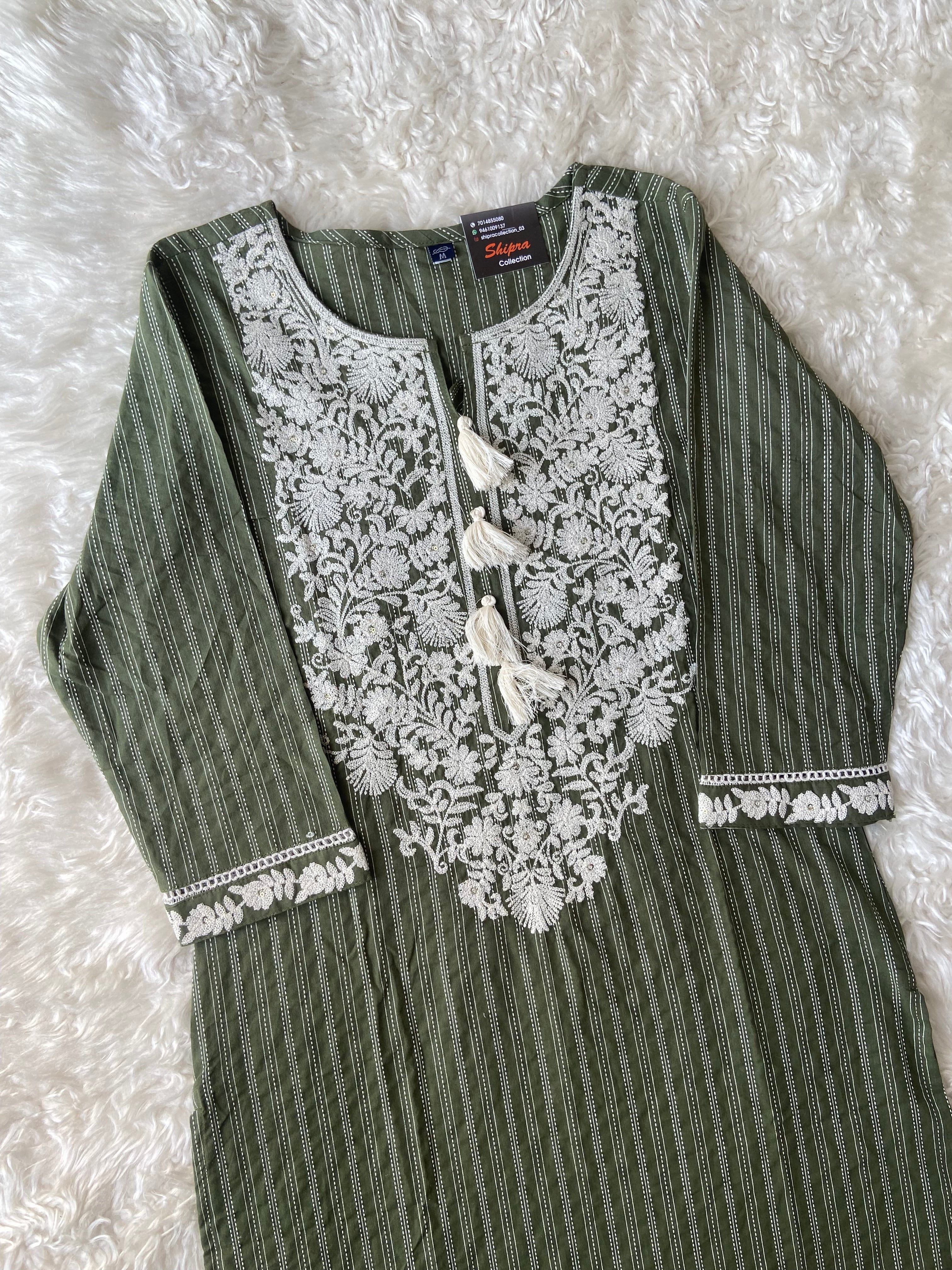 Premium Cotton Kurti Pant Dupatta Set
