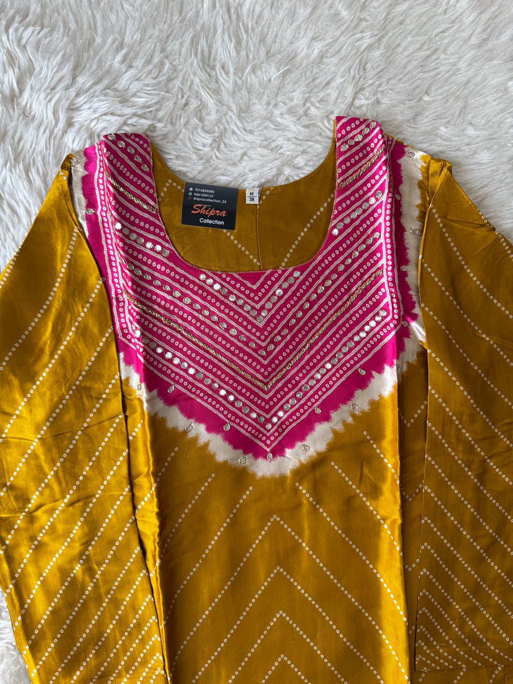 Gazi Silk Kurti Pant Dupatta Set