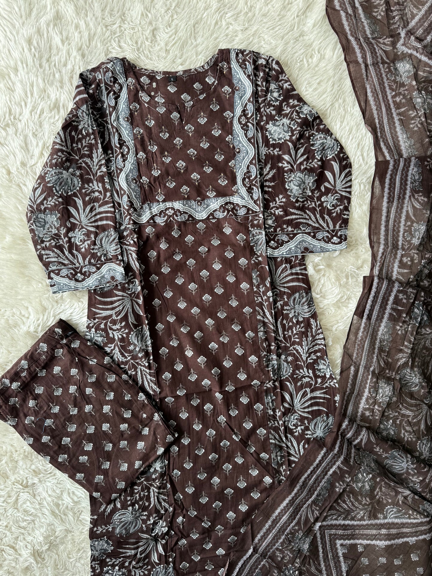 Budget Friendly Kurti Pant Dupatta Set