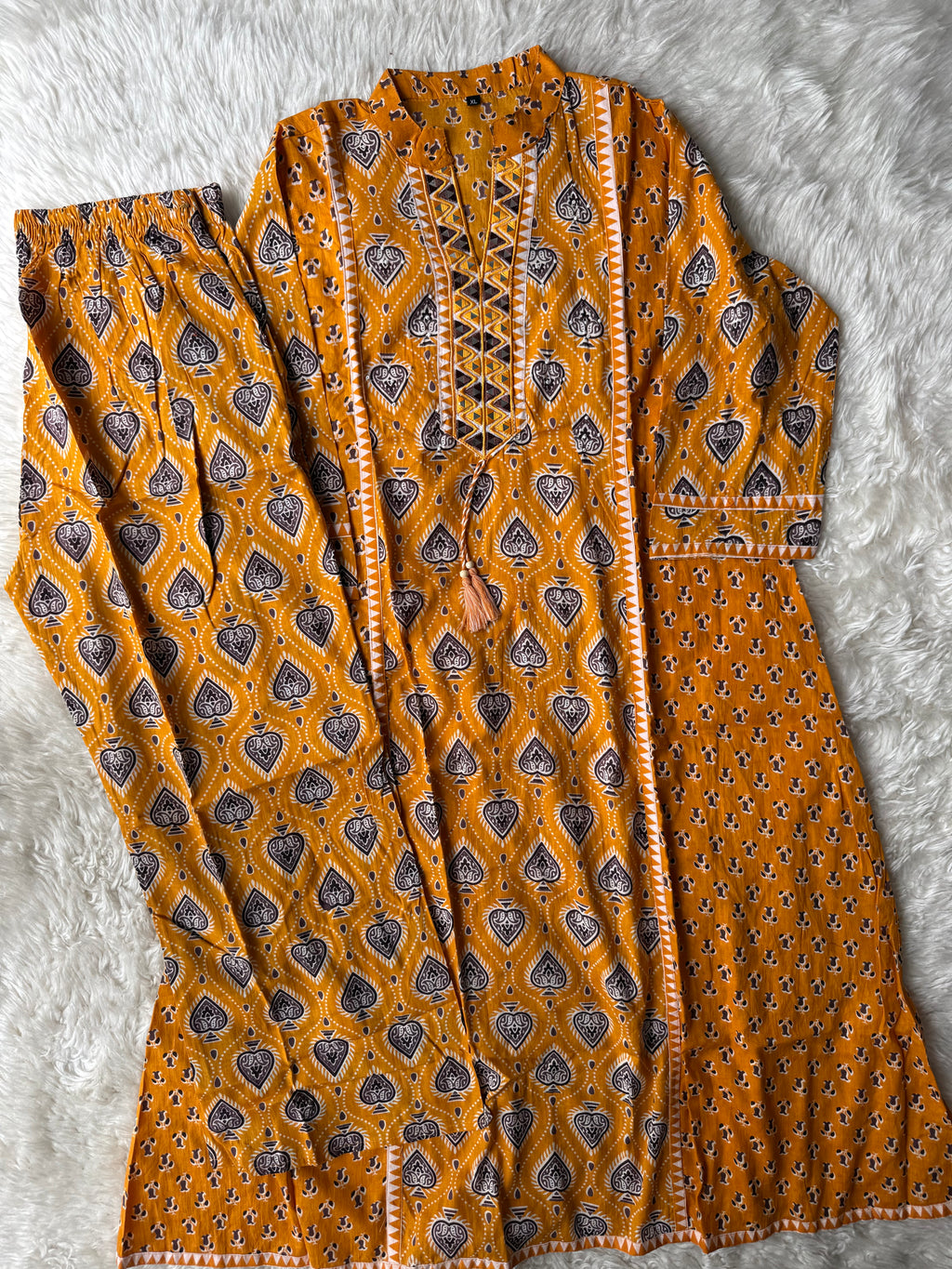 Cotton FLARE Kurti Pant Set