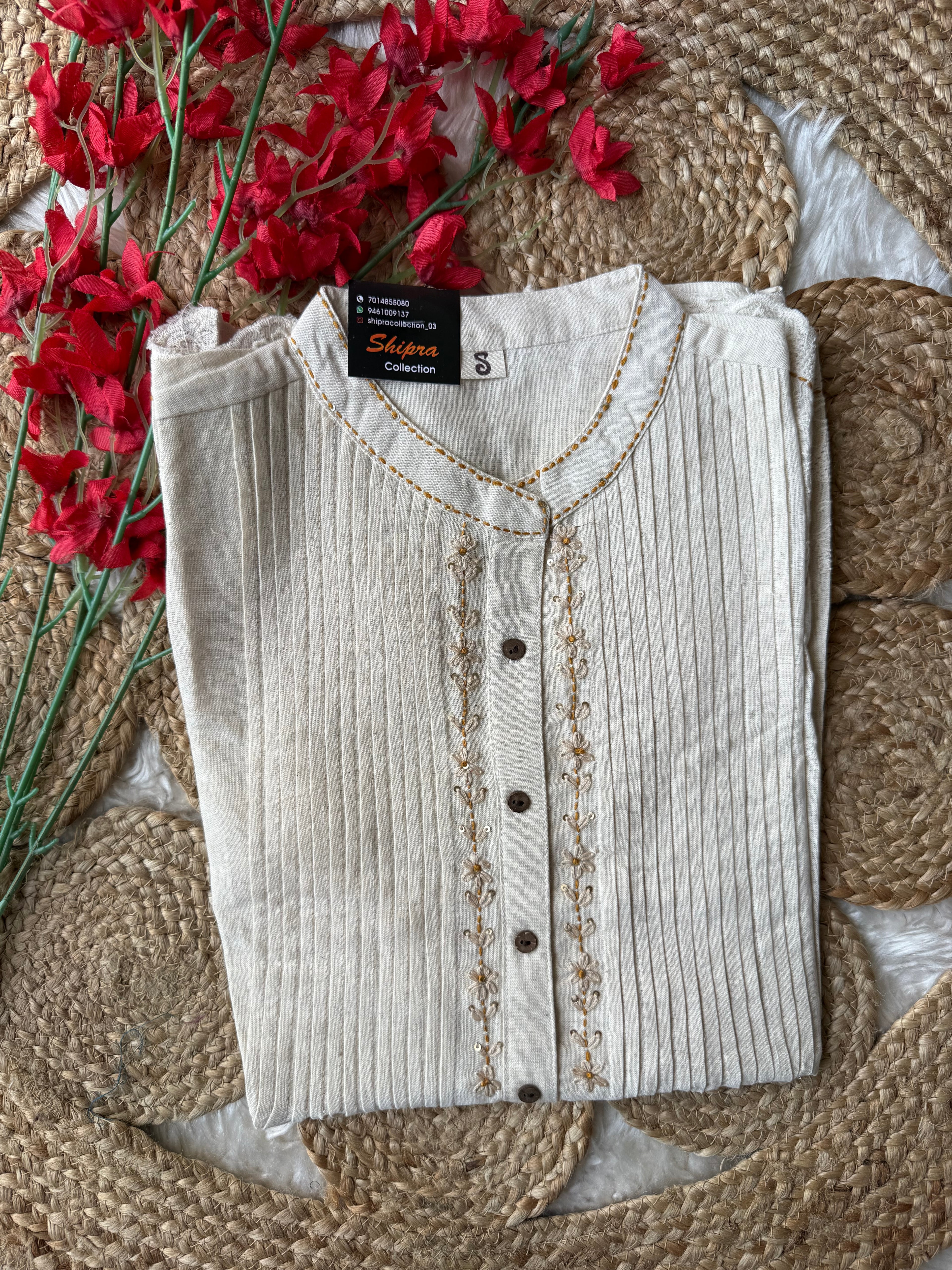 Khadi Cotton Short Kurti