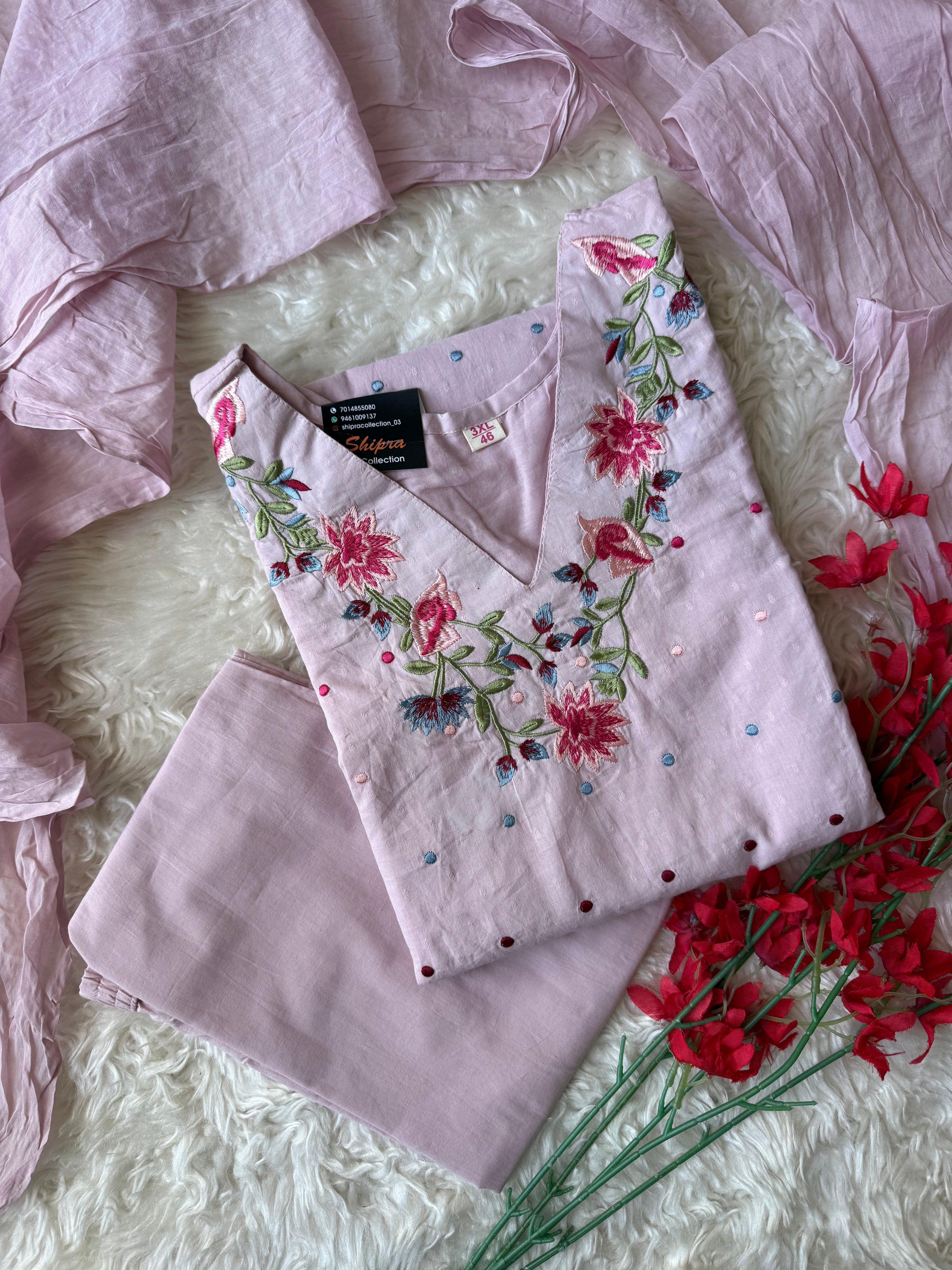 Premium Mul Cotton Thread Work Collection